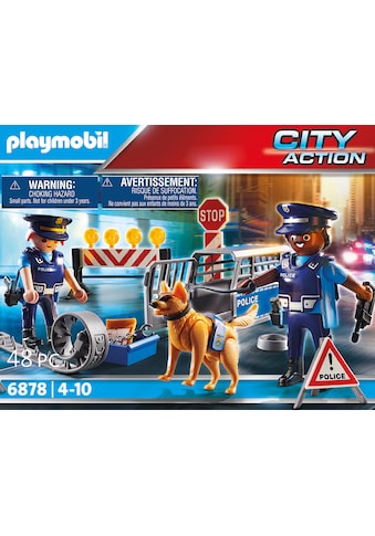 Playmobil® Konstruktions-Spielset »Polizei-Strassensperre (6878), City Action«, (48... kaufen