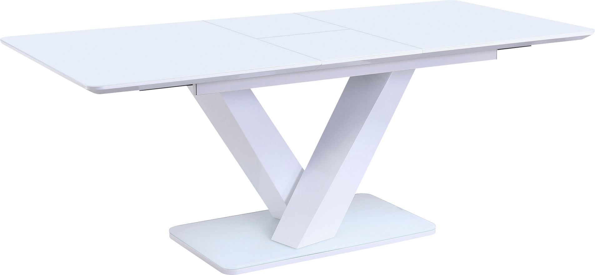 SalesFever Esstisch "Design Tisch für stilvolles Ambiente" Erweiterbarer Glastisch für flexiblen Komfort