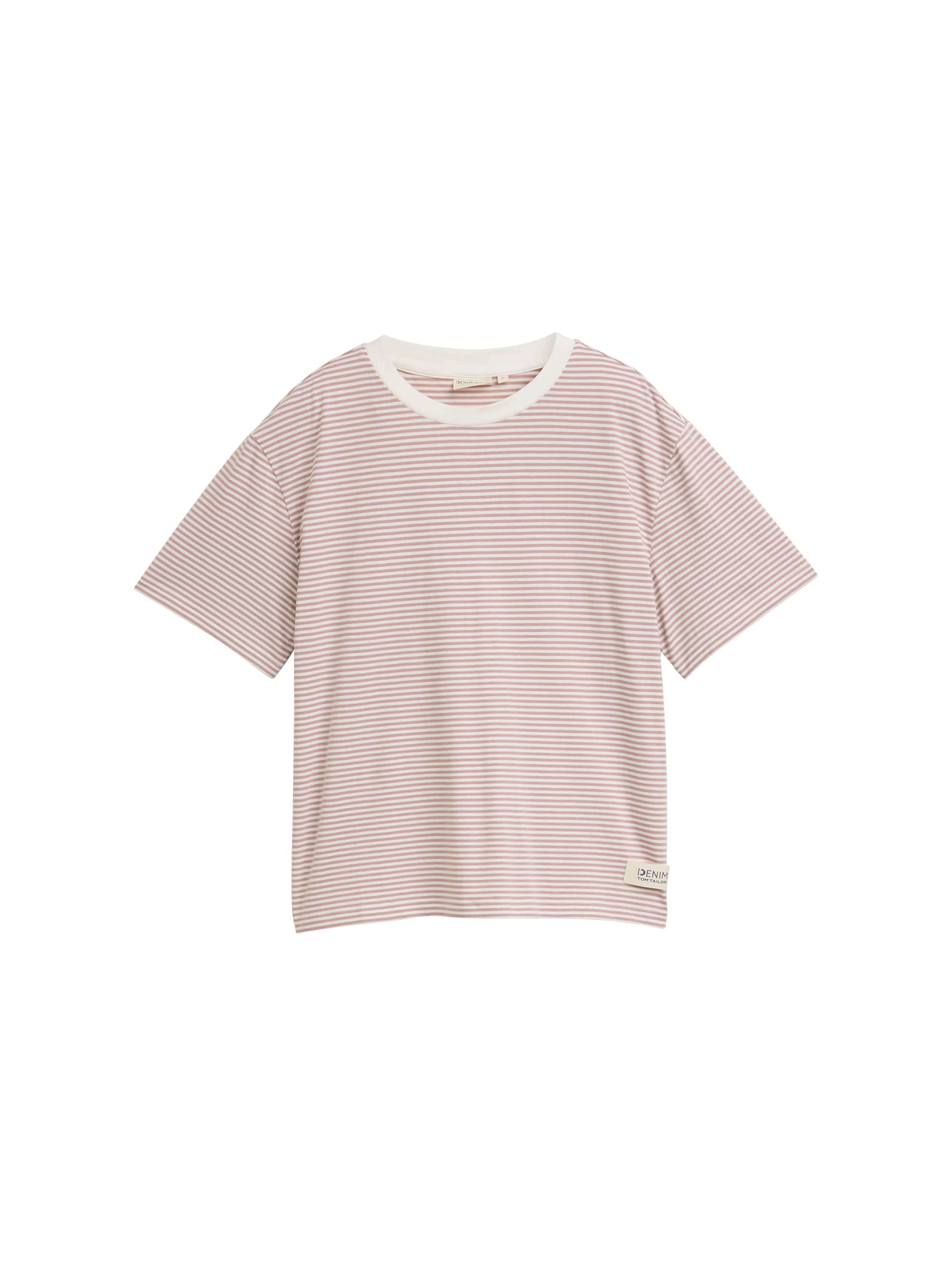 TOM TAILOR Denim T-Shirt, mit Streifen Muster