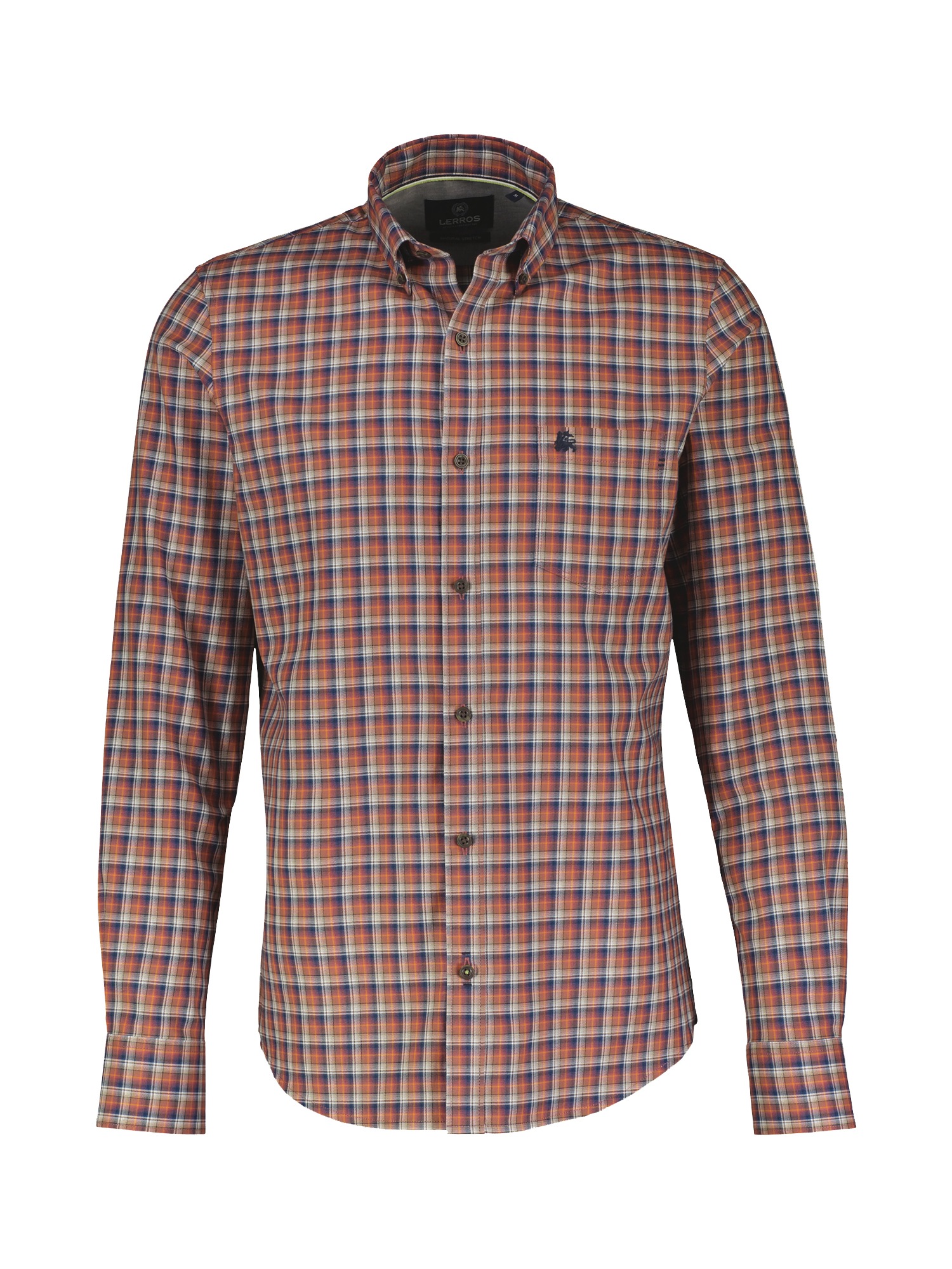 LERROS Karohemd »LERROS Kariertes Herrenhemd mit Button-down-Kragen«