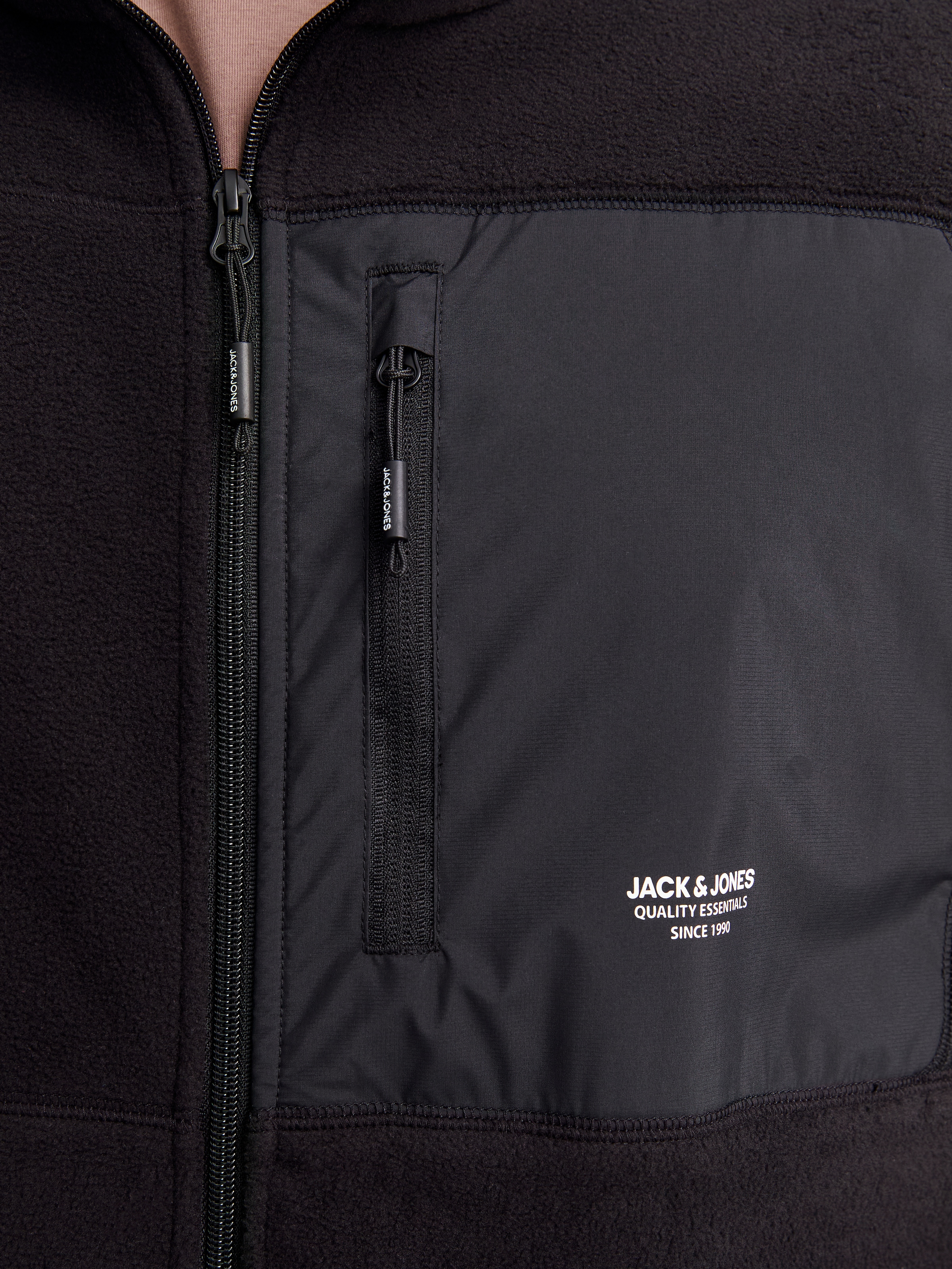 Jack & Jones PlusSize Fleecejacke »JJTHEO FLEECE JACKET PLS«, ohne Kapuze