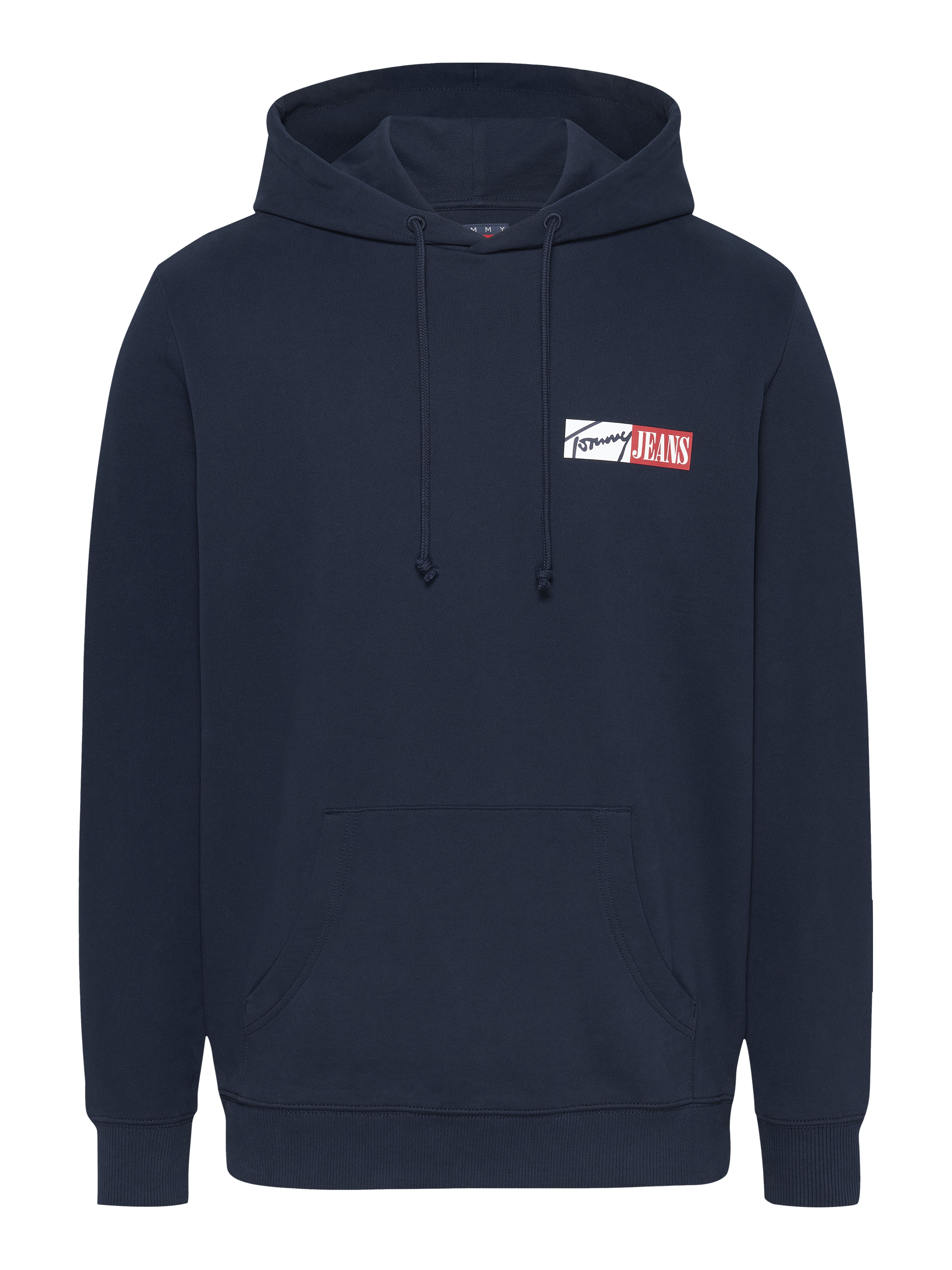 Tommy Jeans Plus Hoodie »TJM REG ENTRY GRAPHIC HOODIE EXT«, in Grossen Grössen, Logodruck, Kängurutasche