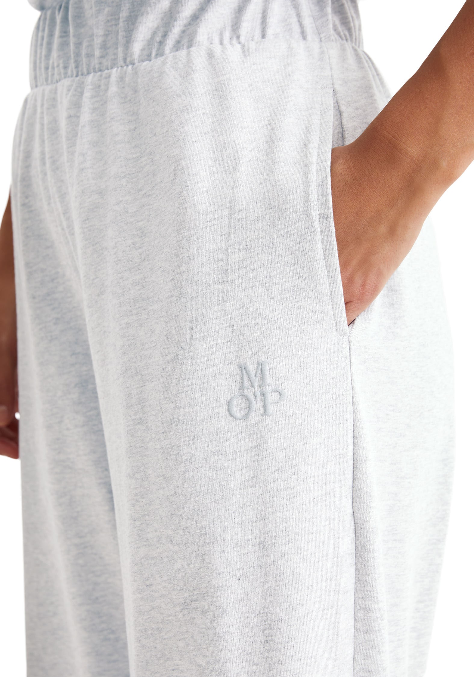 Marc O'Polo Loungehose »Heavy Jersey-Woven«, praktische Eingrifftaschen, aufgesetzte Gesässtasche