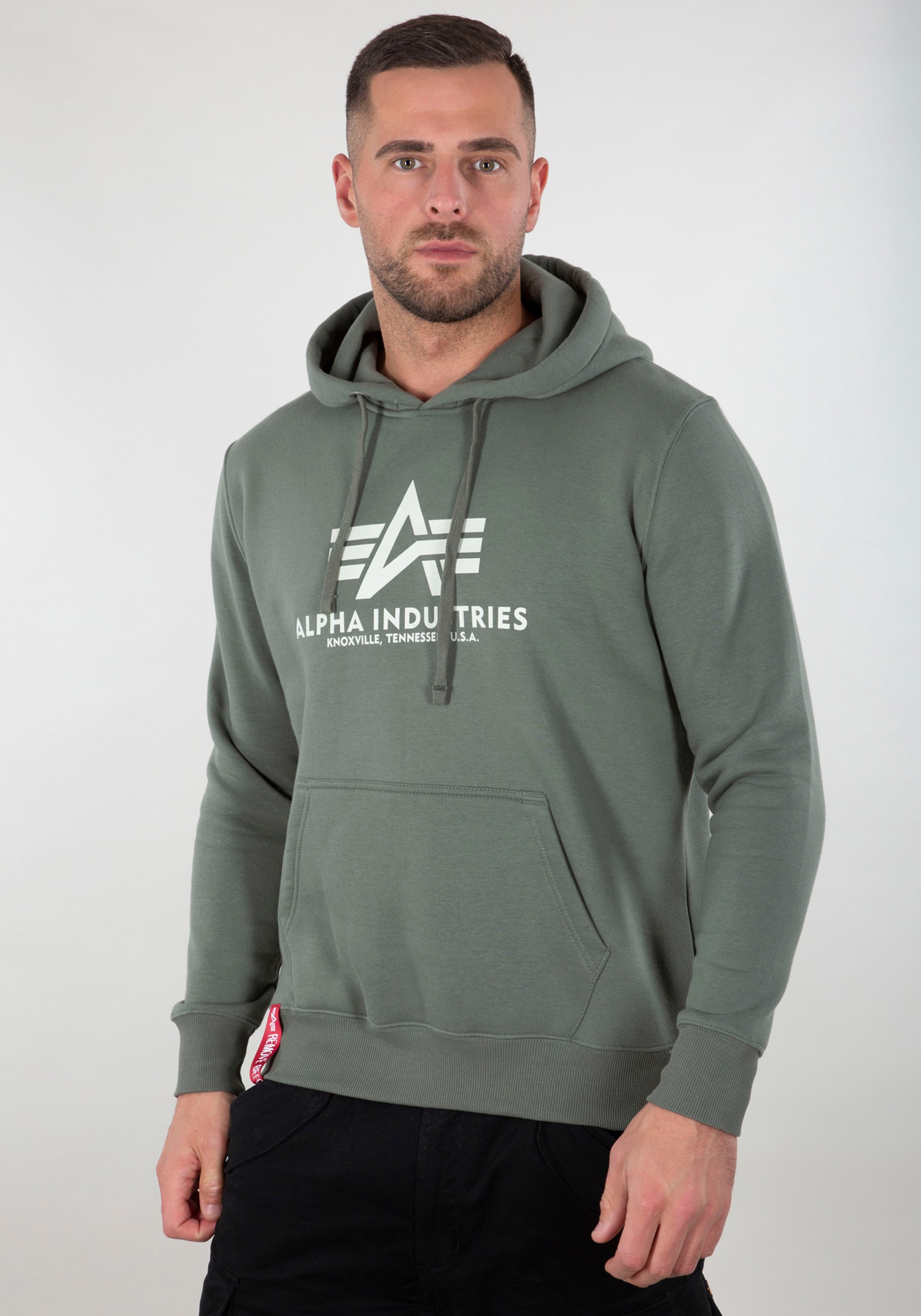 Alpha Industries Kapuzensweatshirt "Basic Hoody", Baumwollmischung, regular fit