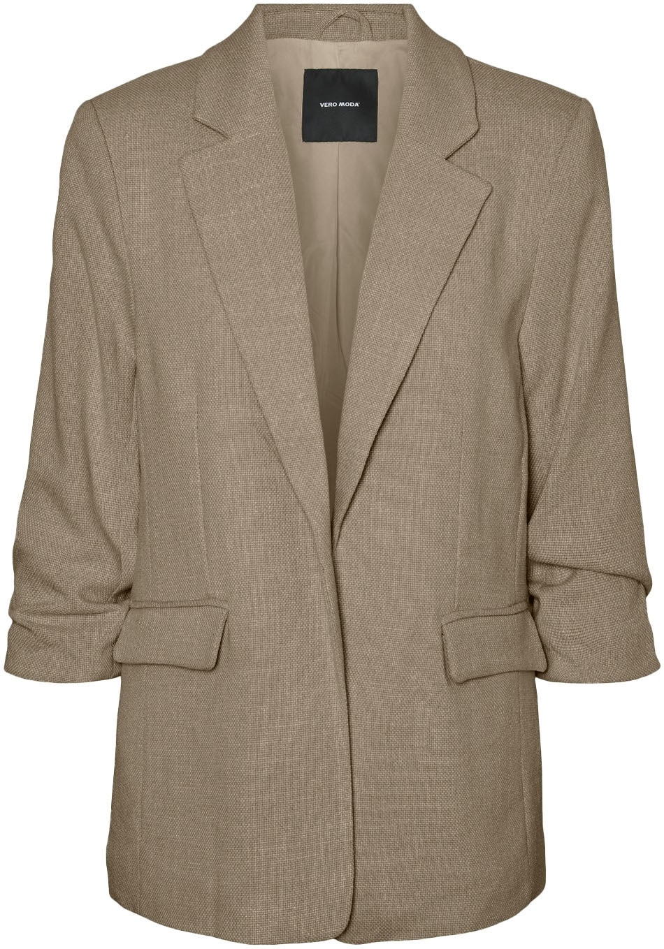Vero Moda Longblazer »VMFRIDA LS REGULAR BLAZER NOOS«, ohne Verschluss und mit gerafften 3/4 Arm