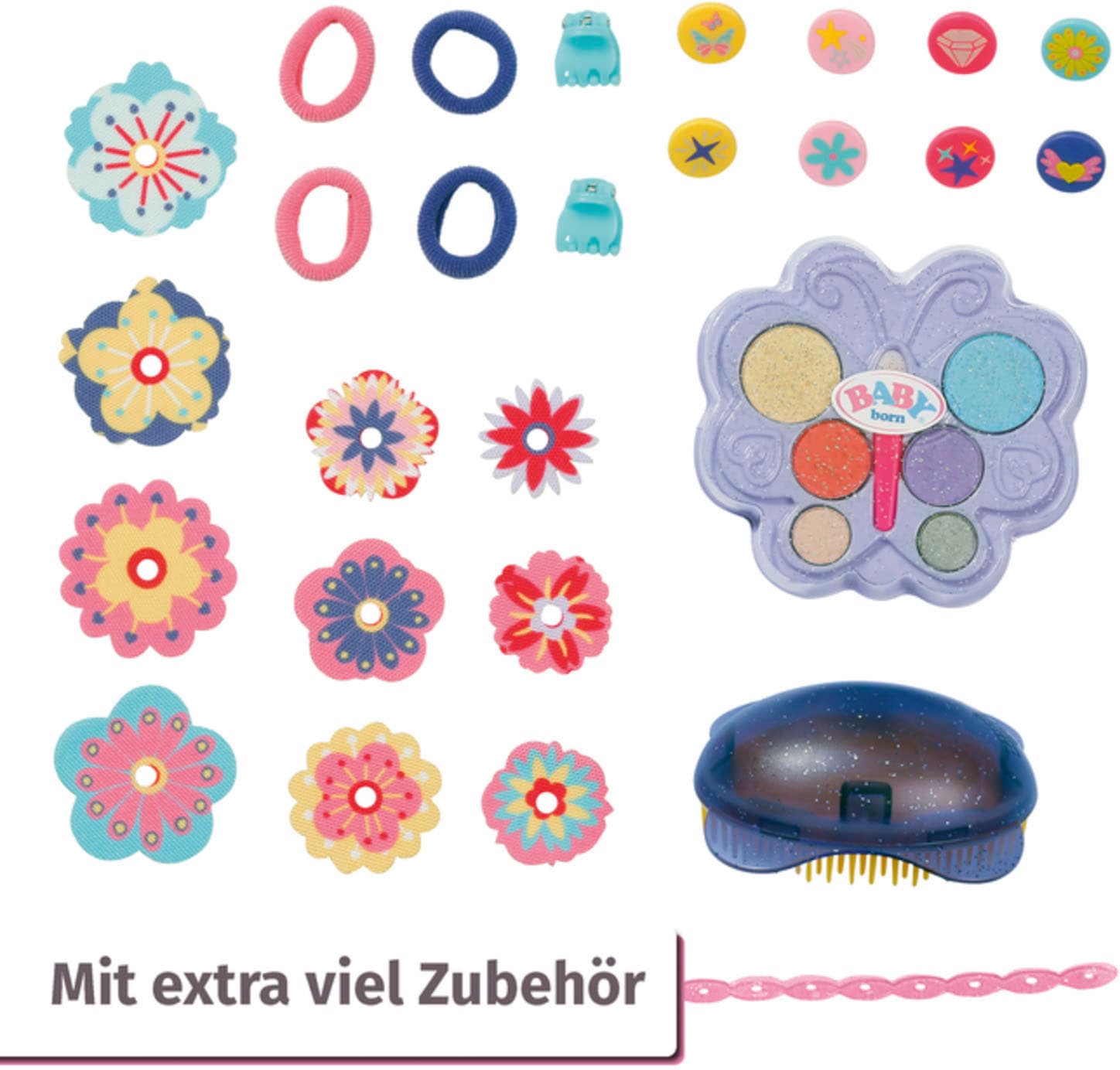 Baby Born Frisier- & Schminkkopf »Sister Styling Head, lila«, mit 24 tollen Accessoires