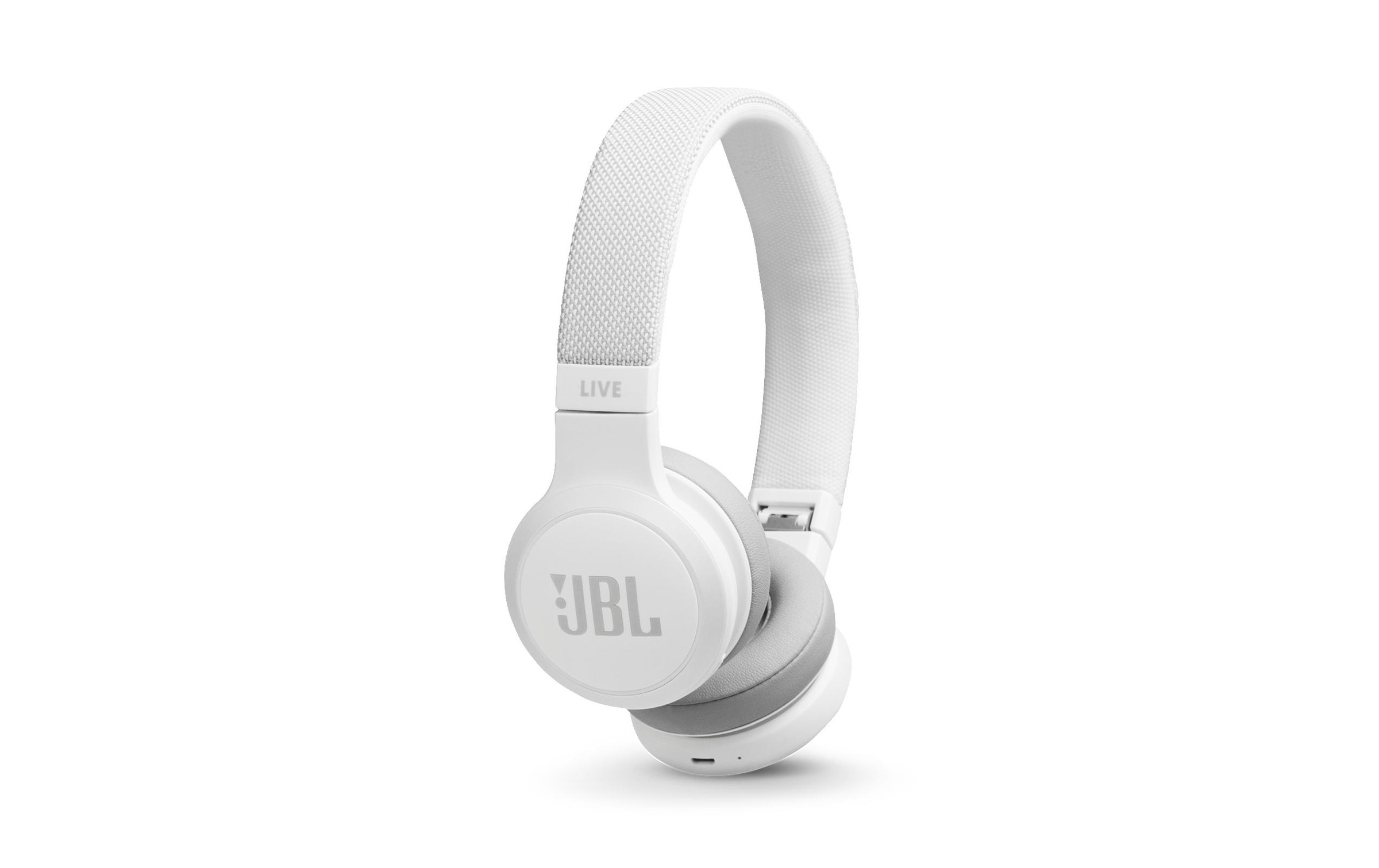 JBL On-Ear-Kopfhörer »LIVE 400BT Weiss«, Sprachsteuerung