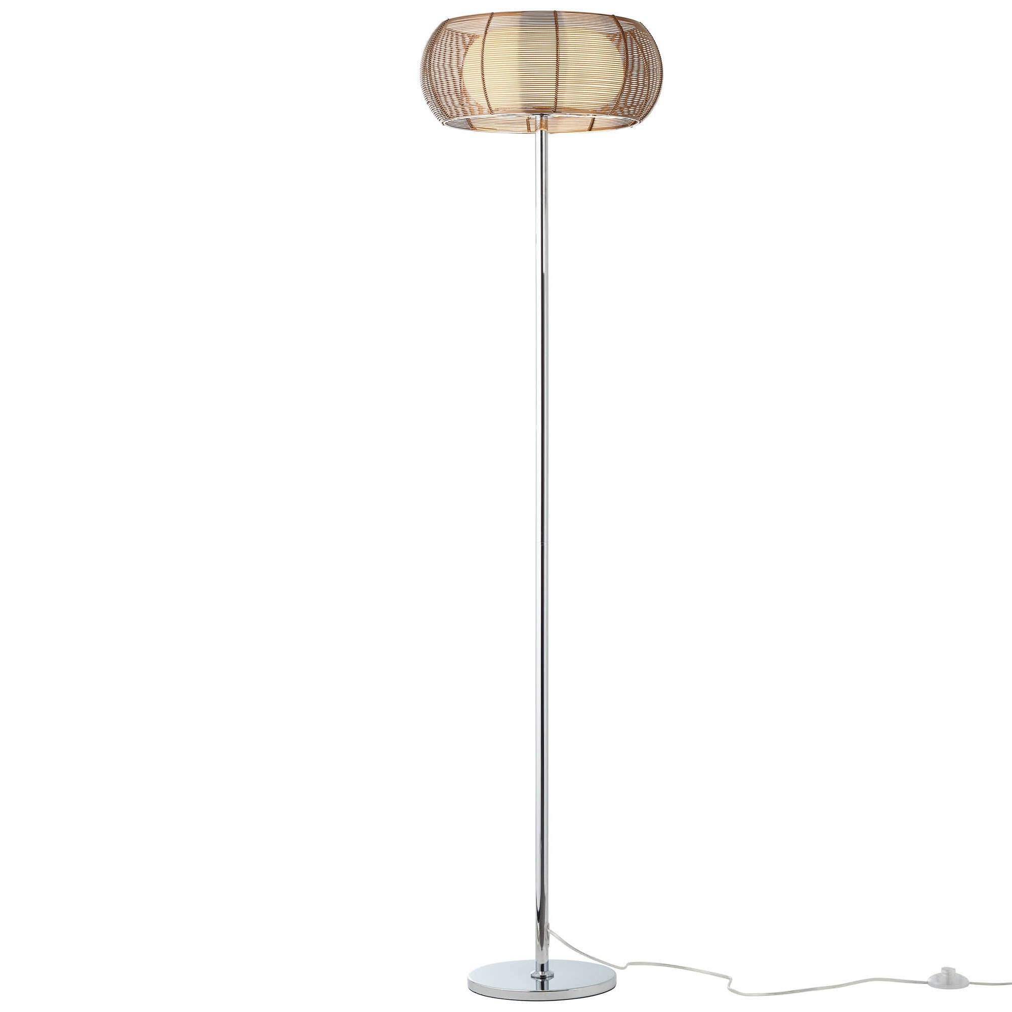 Brilliant Leuchten Stehlampe »Relax«, 2-flamig, bronze/chrom