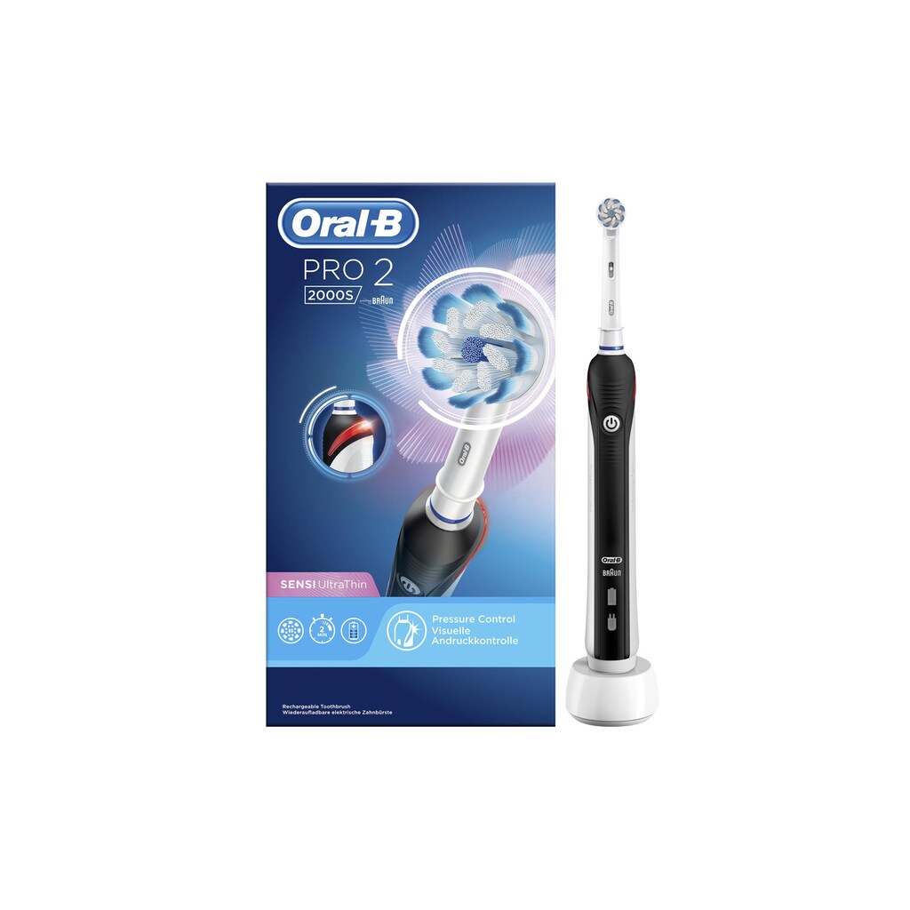 Oral-B Elektrische Zahnbürste »PRO 2 S Schwarz«
