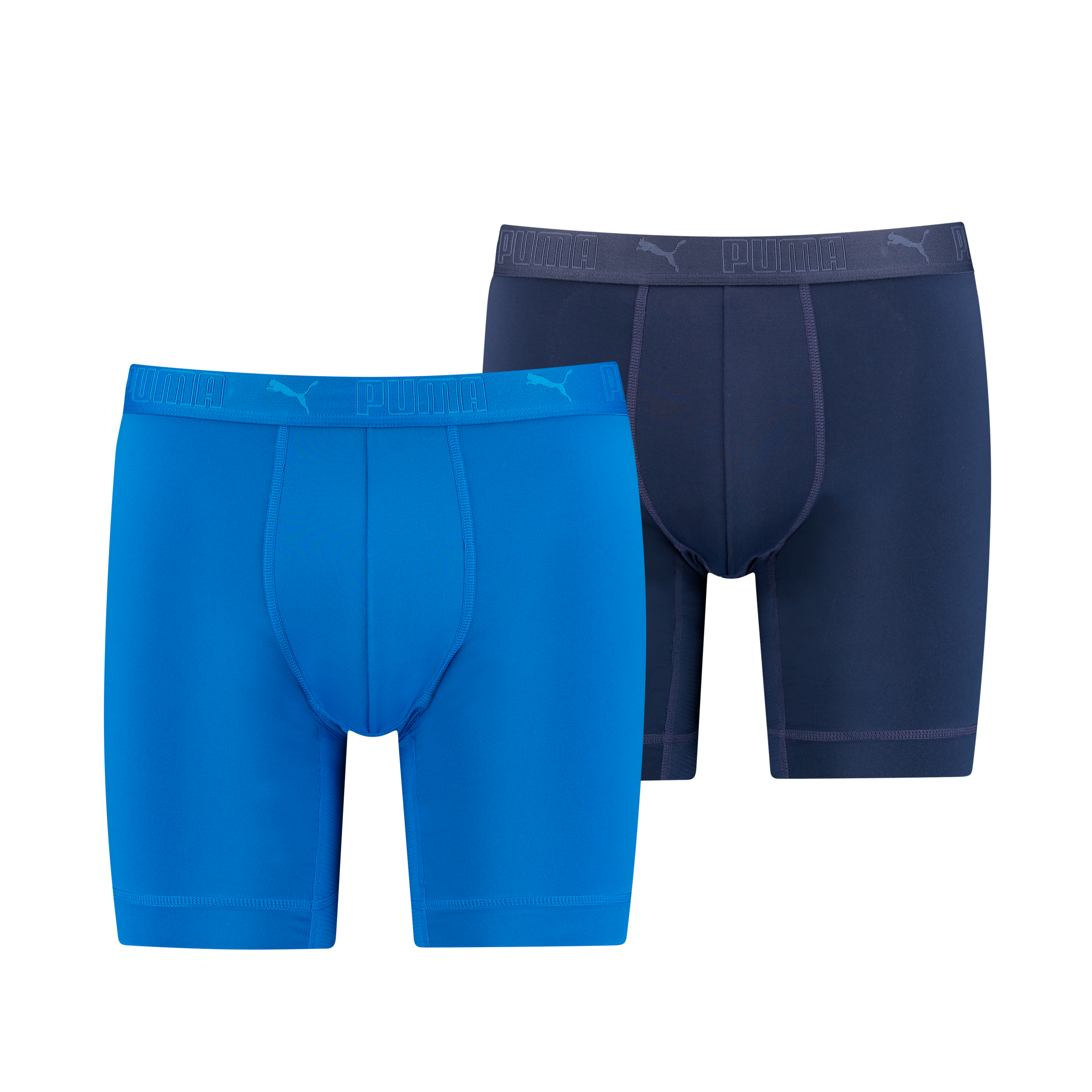 PUMA Boxershorts »PUMA MEN SPORT MICROFIBER LONG BOXERS 2P« Packung, 2er Pack, mit Logo-Bund