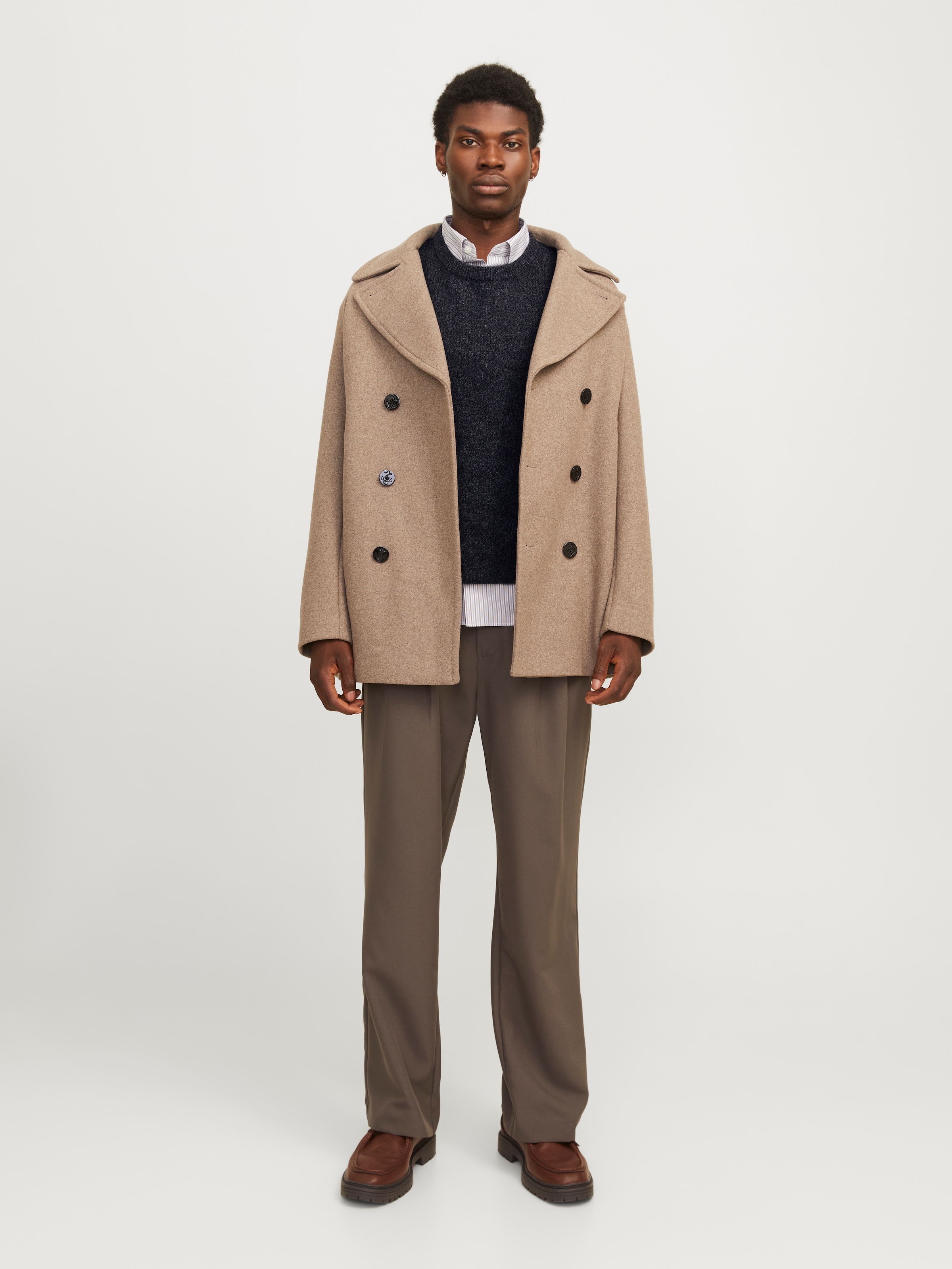 Jack & Jones Rundhalspullover »JPRBLULAMBSWOOL KNIT CREW NECK«