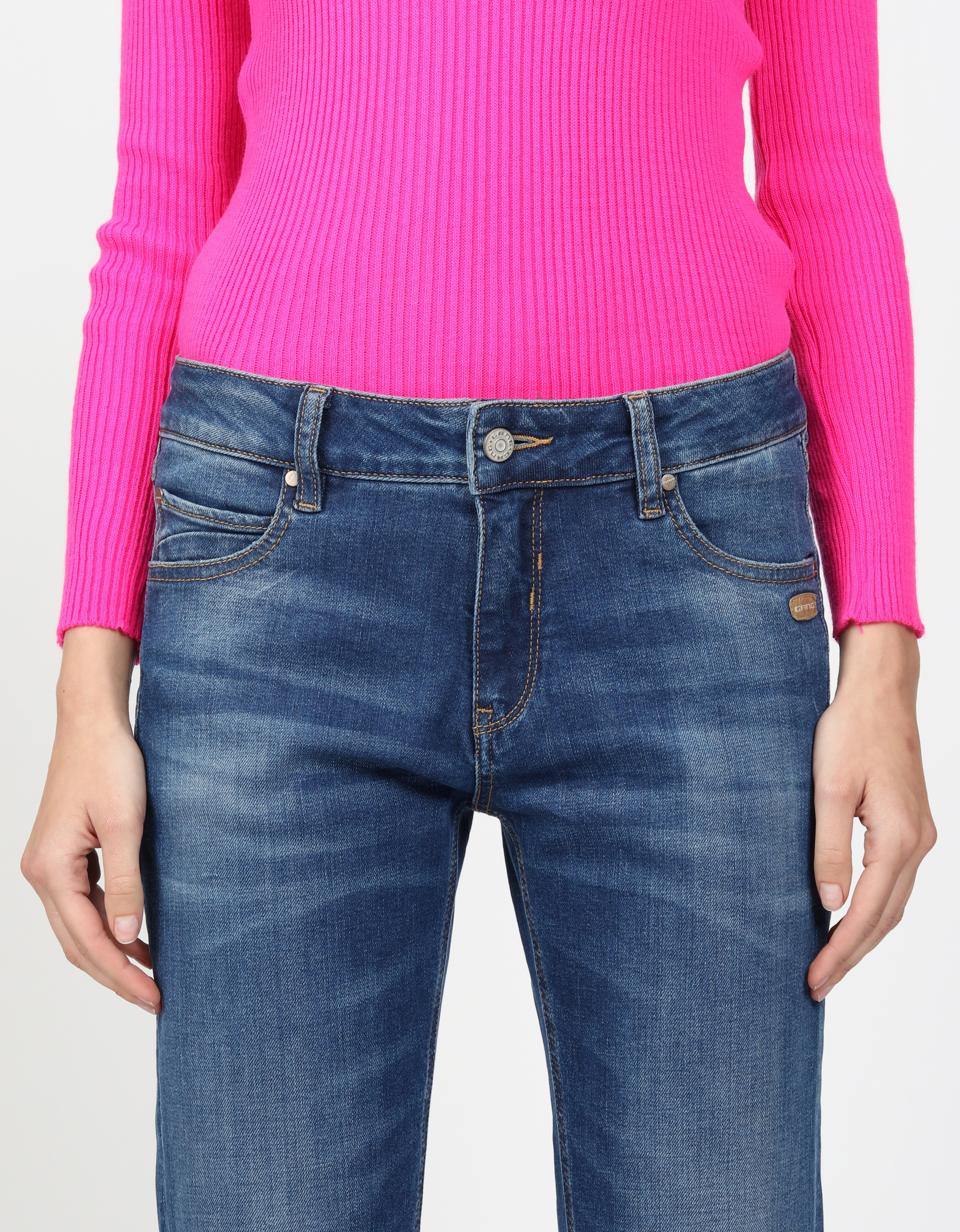 GANG Boyfriend-Jeans »94NADIA«, 5-Pocket Style mit Reissverschluss und Knopf