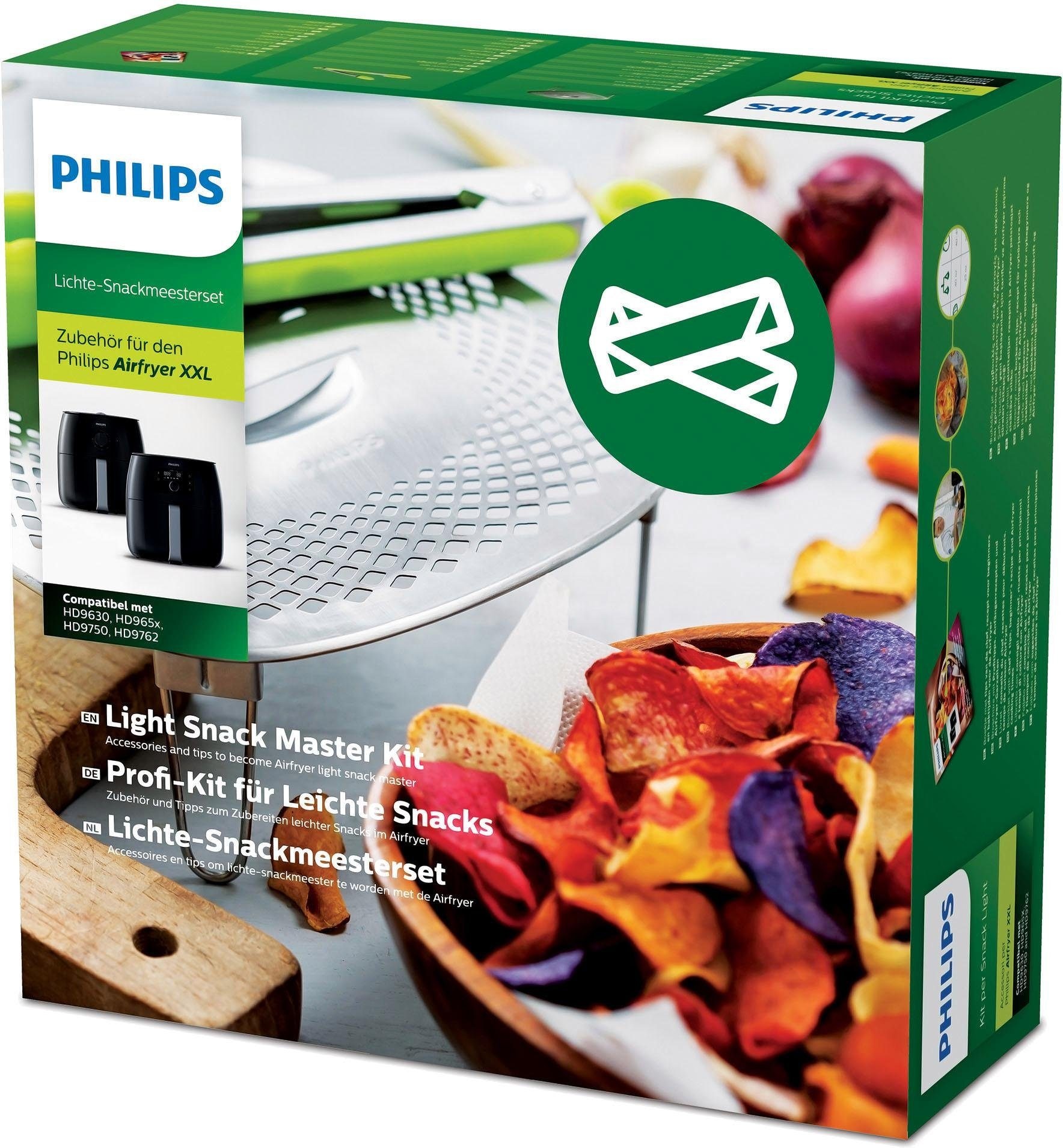 Philips »HD9954/01 HD9654 HD9867, (3 Edelstahl-Silikon, Airfryer«, HD9875, für online HD9880 bestellen St.), Profi-Kit HD9860 HD9870, HD9762 Jelmoli-Versand Grillpfanneneinsatz | Snack