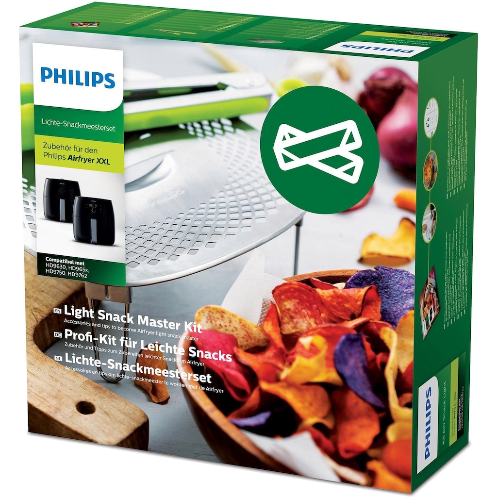 Philips Grillpfanneneinsatz »HD9954/01 Snack Profi-Kit«, Edelstahl-Silikon, (3 St.)