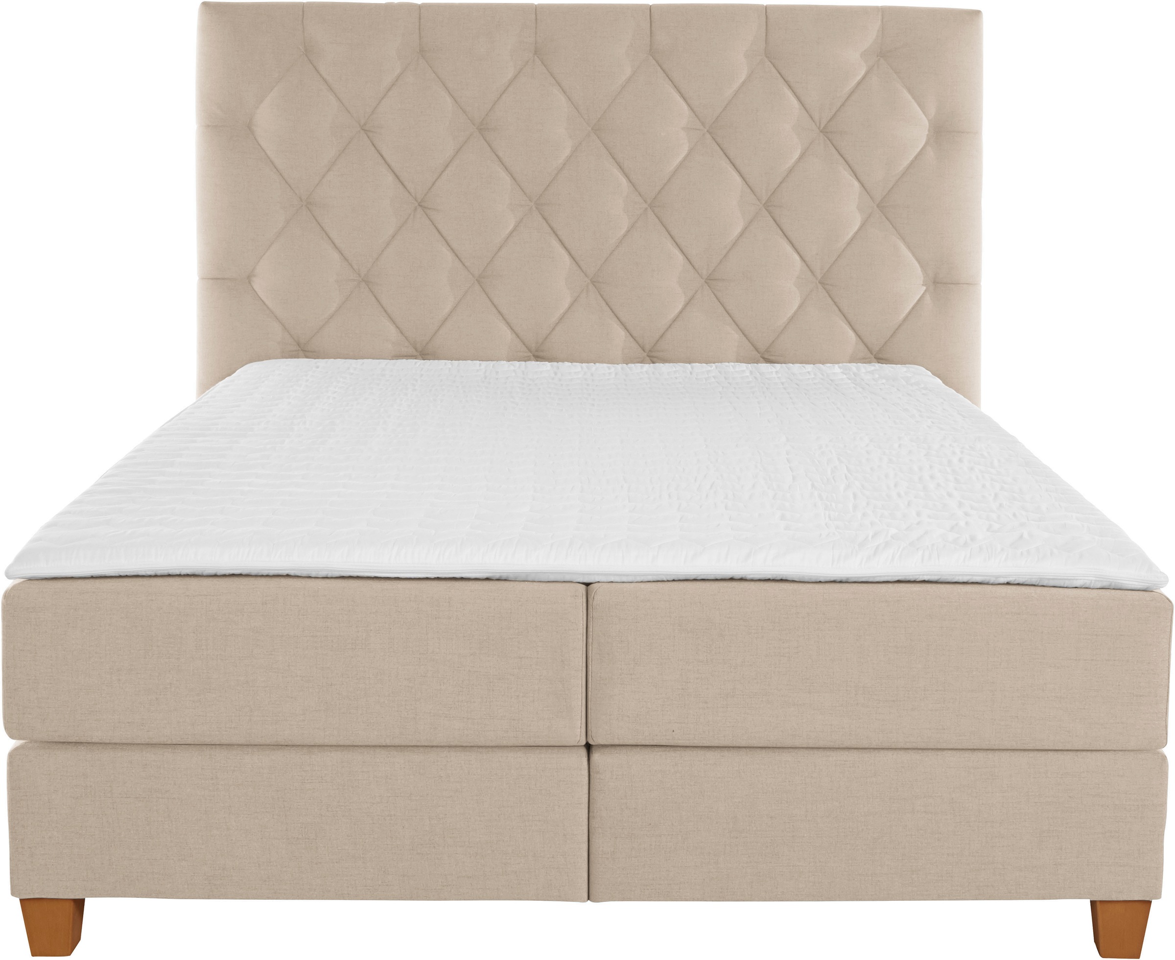 Guido Maria Kretschmer Home&Living Boxspringbett »Harmones hoch«, in 3 Breiten, Härtegrad auch im Mix mit je 1 Matratze in H2 und H3