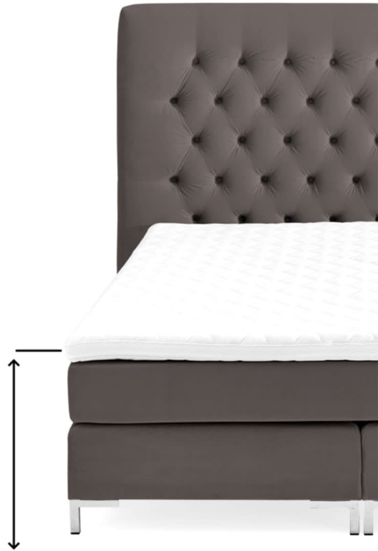 ATLANTIC home collection Bett »Corinna«, Boxbett inkl. Stauraum, Cord, erhältlich in unterschiedlichen Breiten