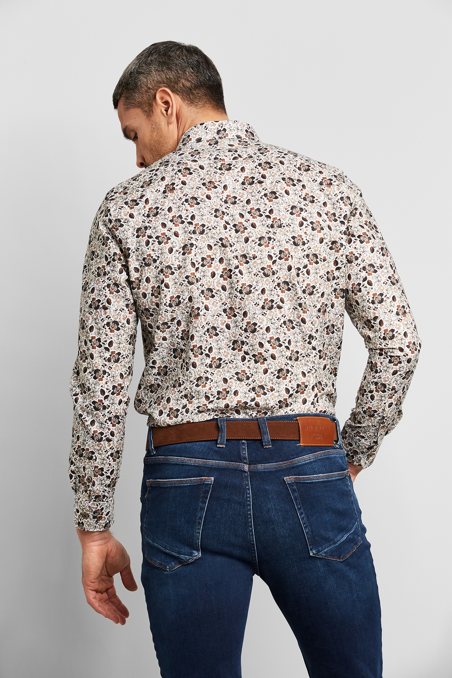 bugatti Langarmhemd, mit einem trendigen Muster online bestellen |  Jelmoli-Versand