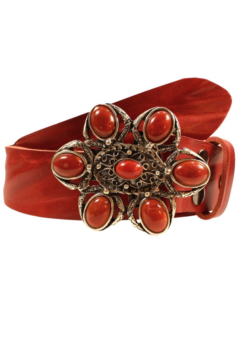 austauschbarer Perle by online Schliesse Schweiz Jelmoli-Versand Ledergürtel, mit Rot« »Nostalgie bei RETTUNGSRING showroom shoppen 019°
