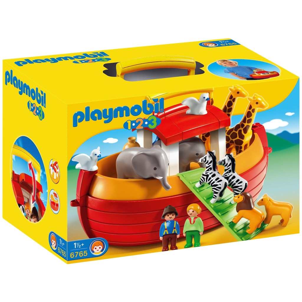 Playmobil® Konstruktions-Spielset »Meine Mitnehm-Arche Noah (6765), Playmobil 1-2-3«