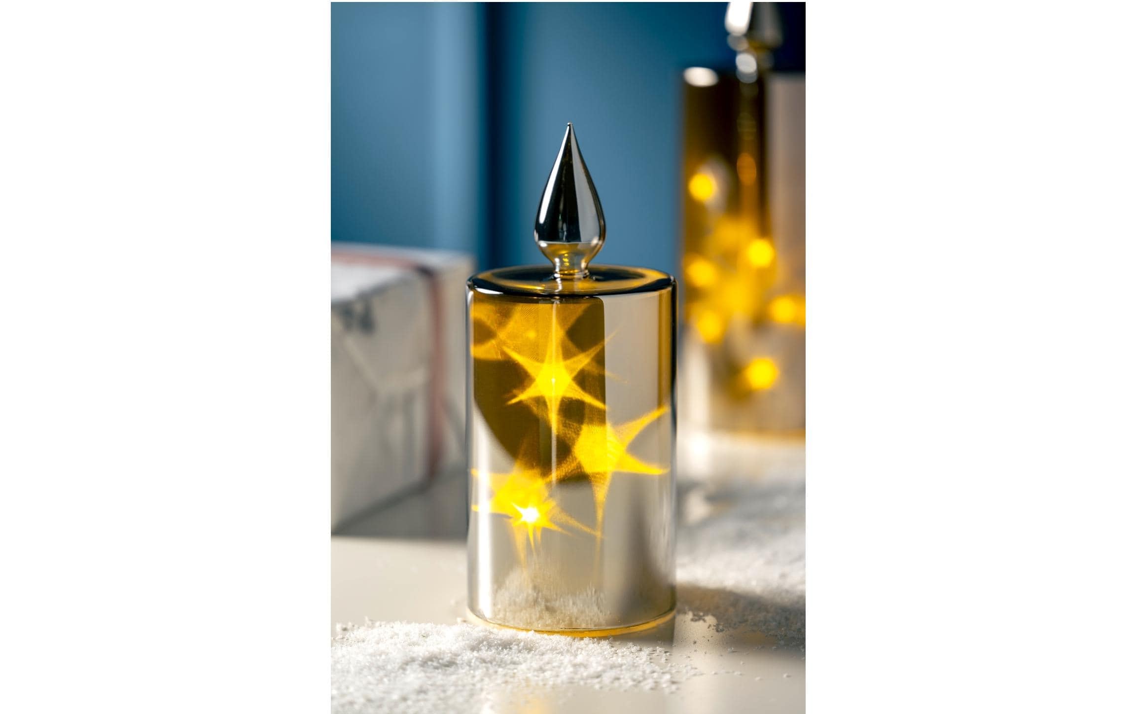 LEONARDO LED-Kerze »Palazzo online | 9 cm, Silberfarben« 24 kaufen Jelmoli-Versand x