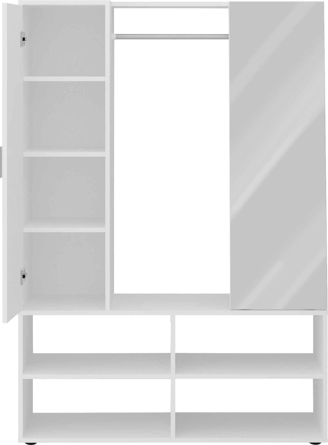 FMD Kompaktgarderobe "Auma" Breite 105 cm