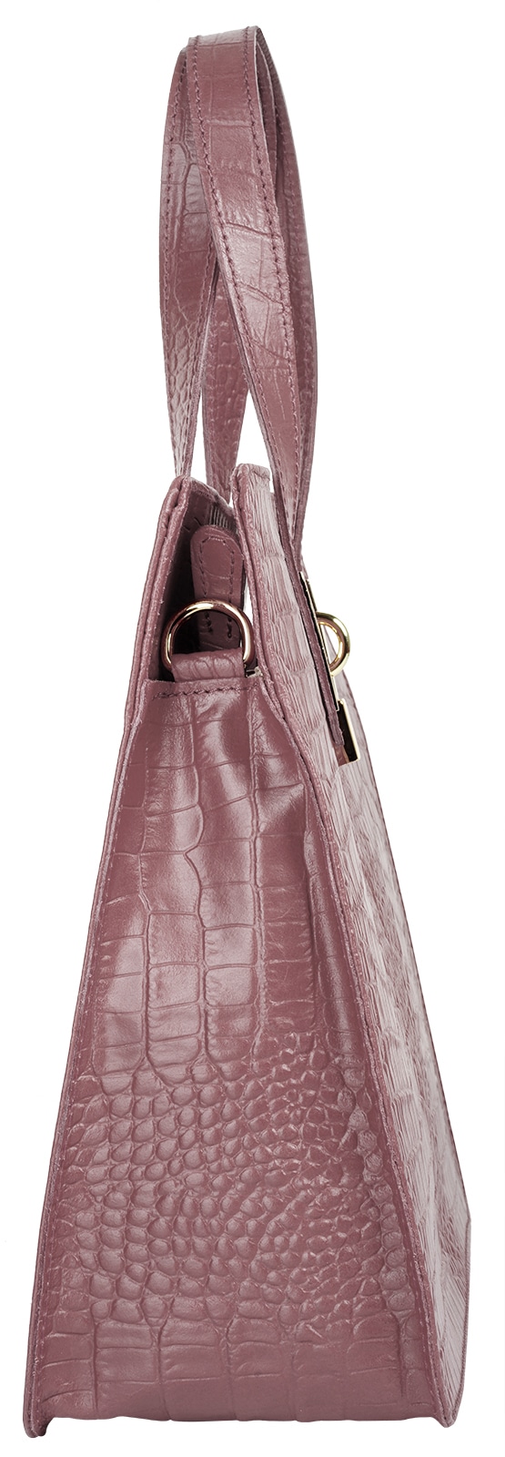 Cluty Henkeltasche, echt Leder, Made in Italy