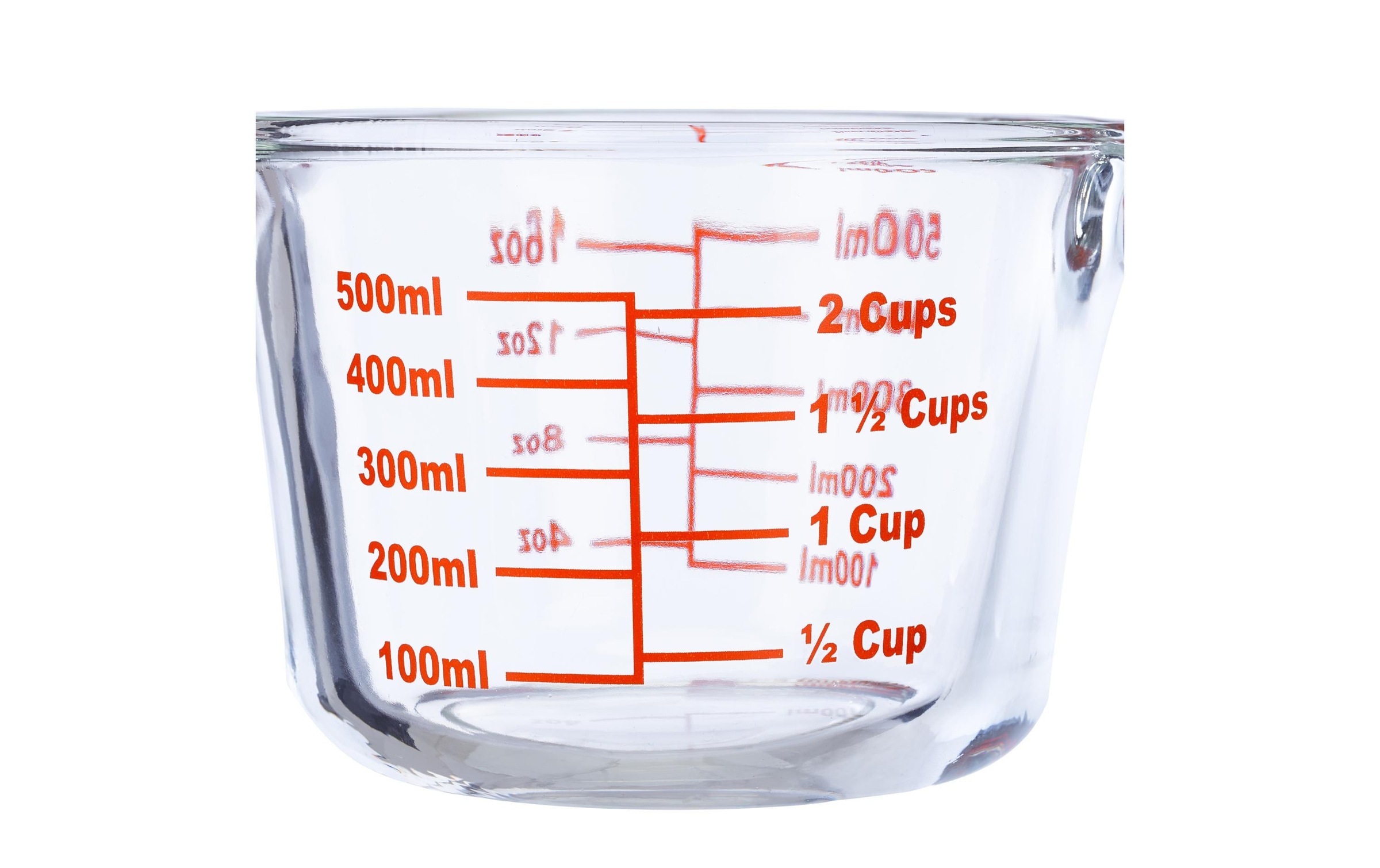 relaxdays Messbecher »500 ml«, Glas, (1 St.)