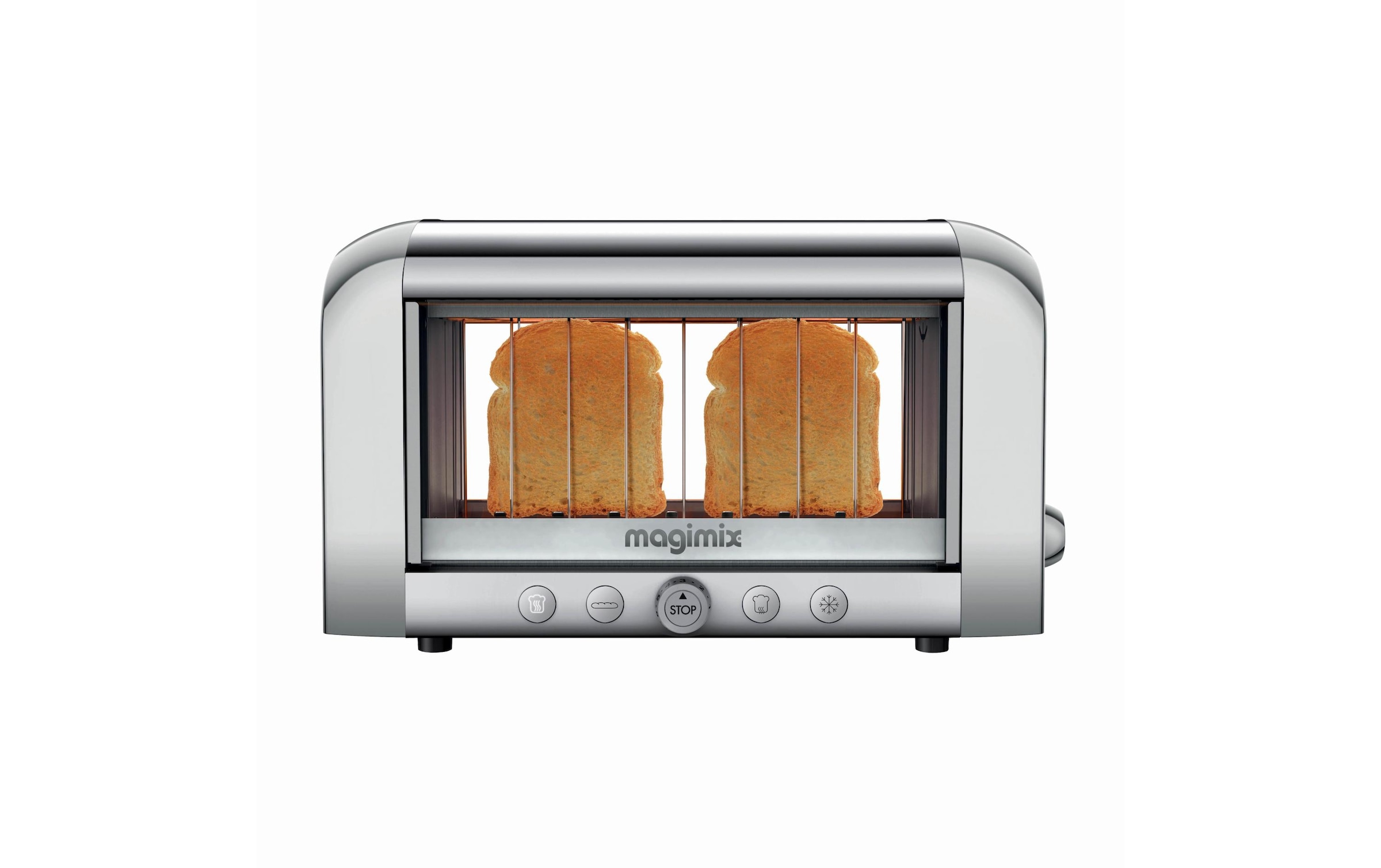 Toaster »Magimix Vision 111538 Silberfarben«, für 2 Scheiben, 1450 W