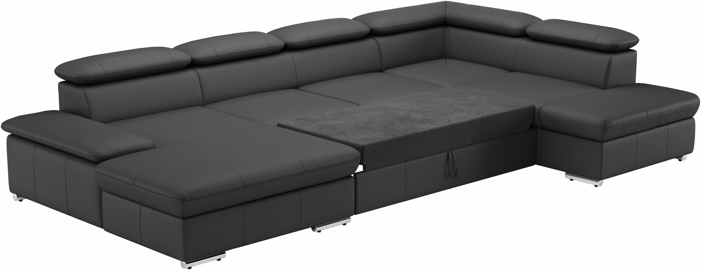 sit&more Wohnlandschaft »Valantine U-Form«, inkl. Kopf- und Armteilverstellung, wahlweise mit Bettfunktion