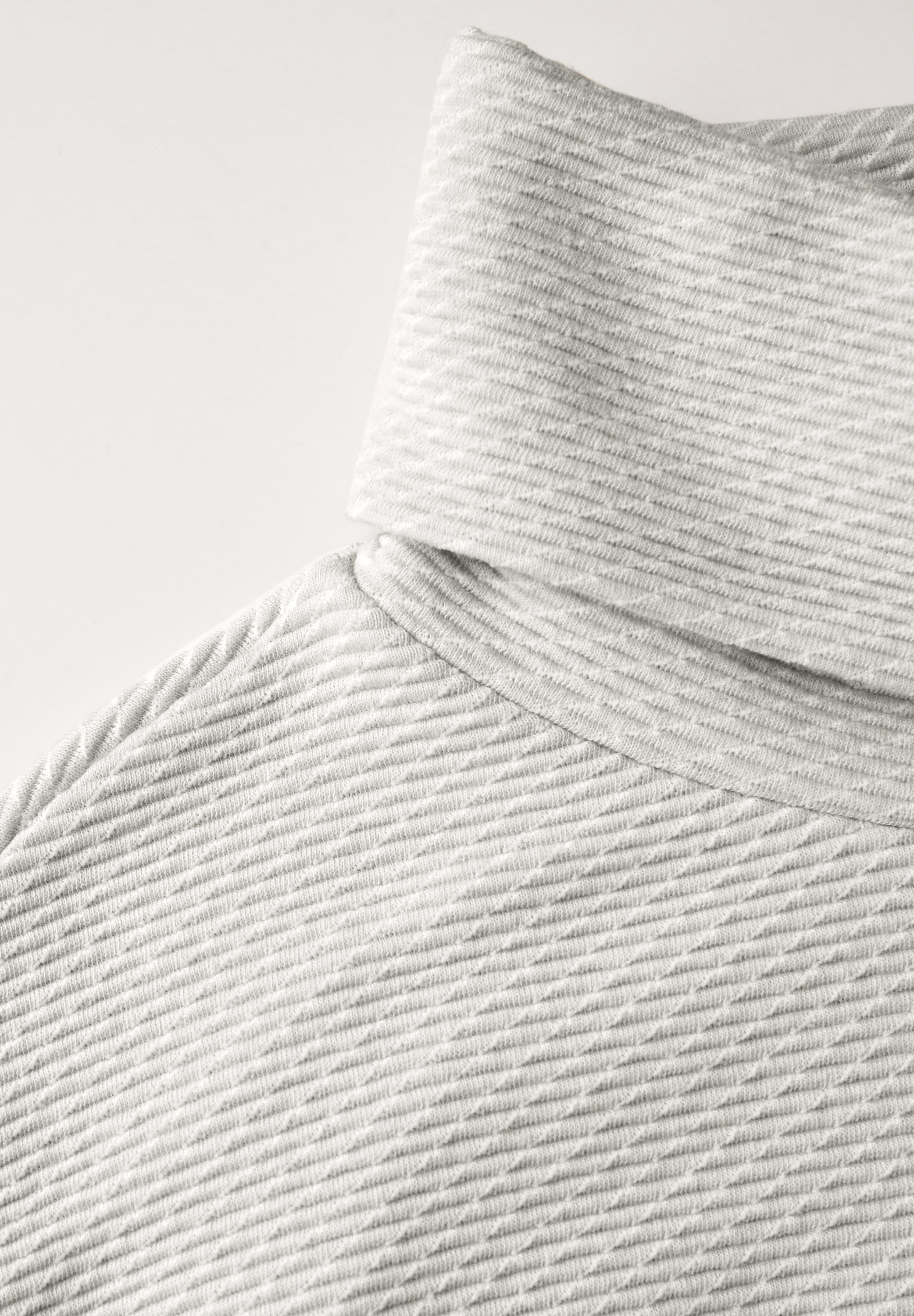 STREET ONE 3/4-Arm-Shirt, in Struktur-Optik und mit Schalkragen