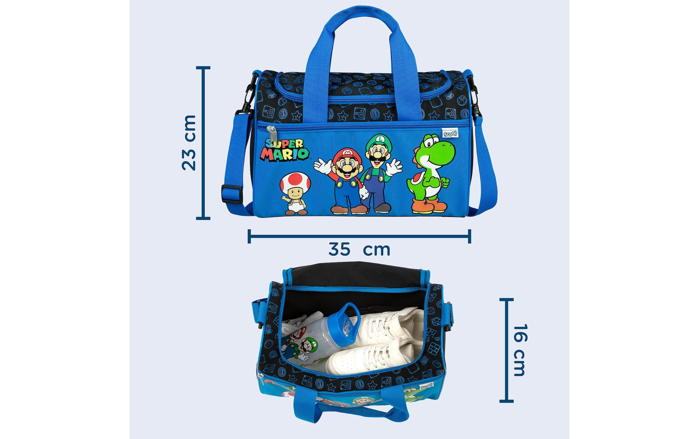 Scooli Sporttasche »Super Mario 8 l«, (1 tlg.)