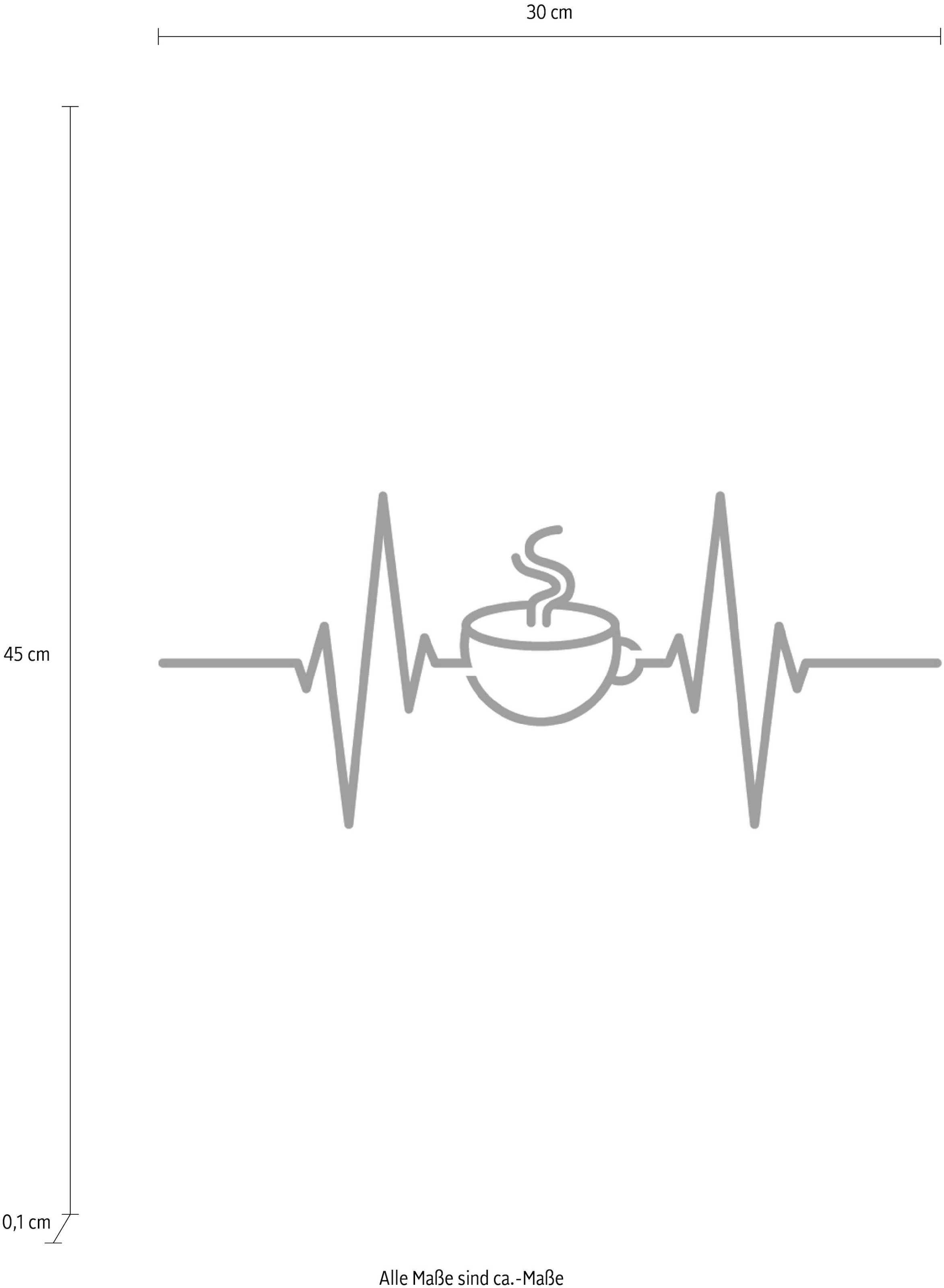 Jelmoli-Online Motiv bestellen queence Shop »Kaffee«, Wanddekoobjekt ❤ auf Stahlblech im