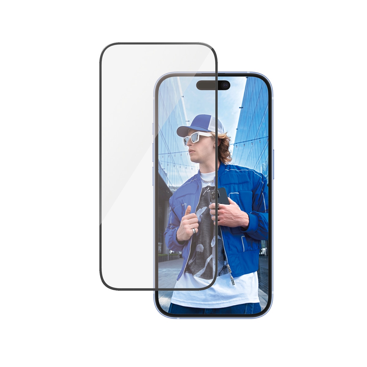 PanzerGlass Displayschutzglas »Ultra-Wide Fit Screen Protection«, für Apple iPhone 16-Apple iPhone 15, Displayschutzfolie, Schutzfolie, Bildschirmschutz, kratz- & stossfest