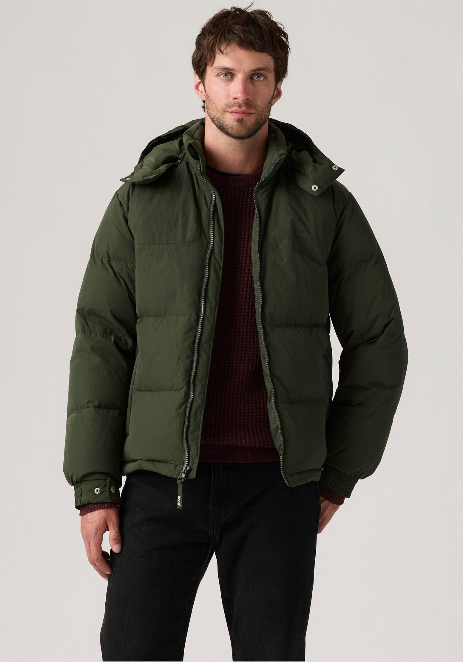 Levi's® Steppjacke »ROCKRIDGE SHORT PUFFER« mit Kapuze Winterjacke