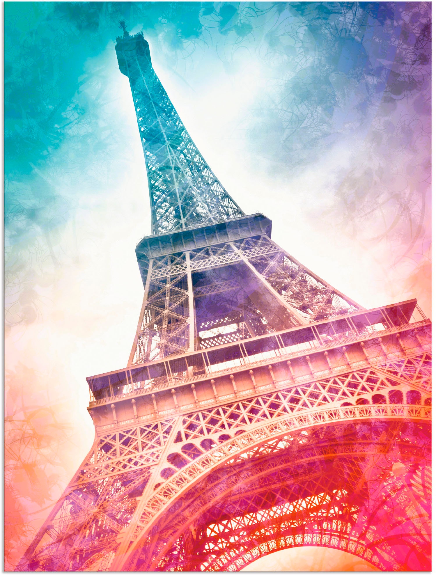 Eiffelturm shoppen oder (1 als Wandaufkleber Wandbild Gebäude, Artland II«, online | Jelmoli-Versand »Paris Grössen Leinwandbild, Alubild, Poster St.), versch. in