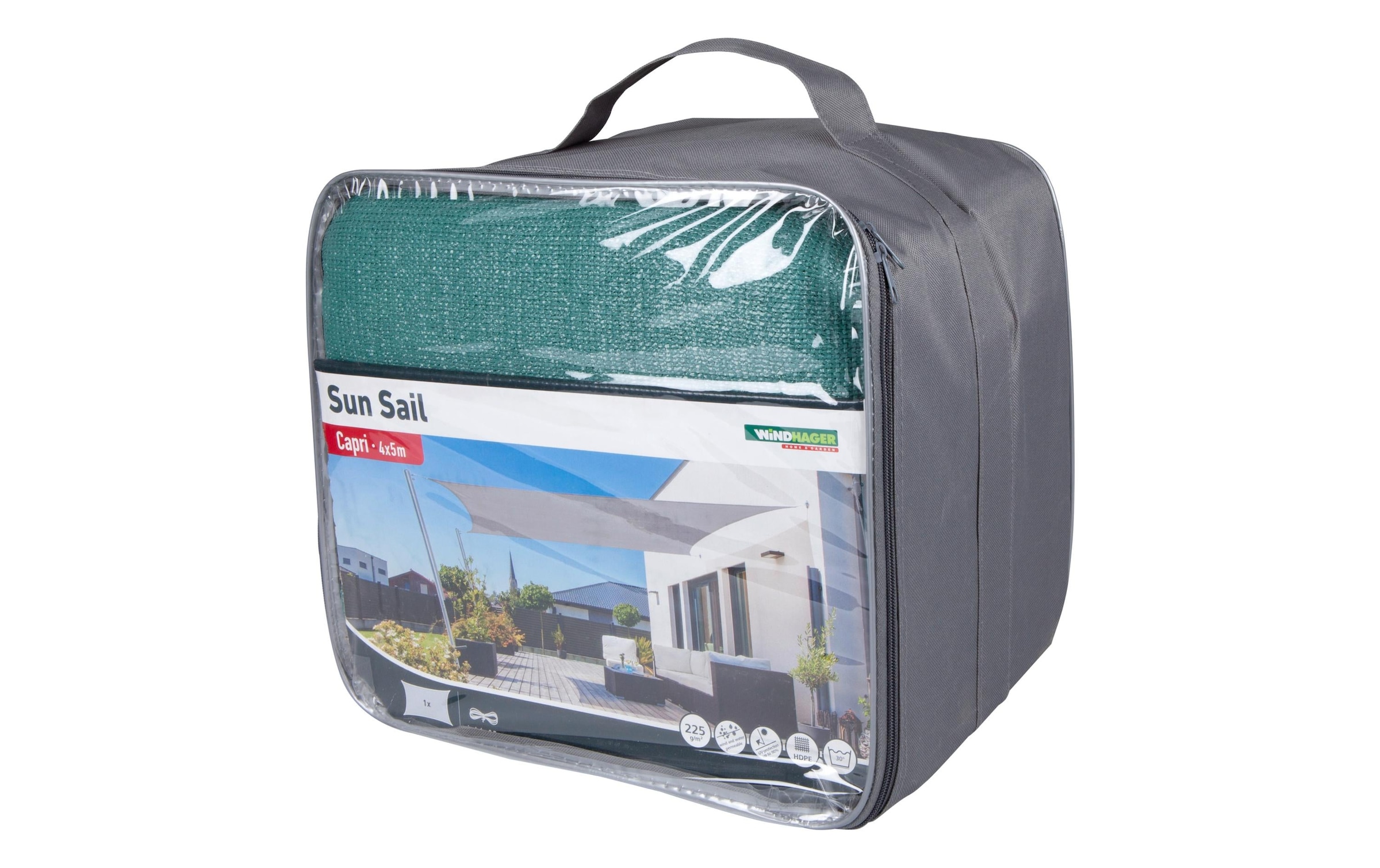 Windhager Sonnensegel »Sonnensegel Rechteck 4x5, Petrol«