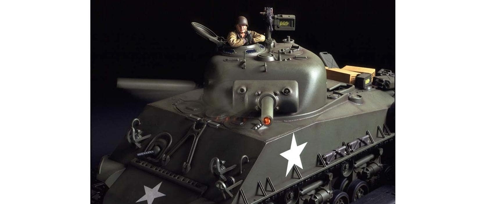 Tamiya RC-Auto »M4 Sherman 105 mm Howitzer Full-Option Bausatz«