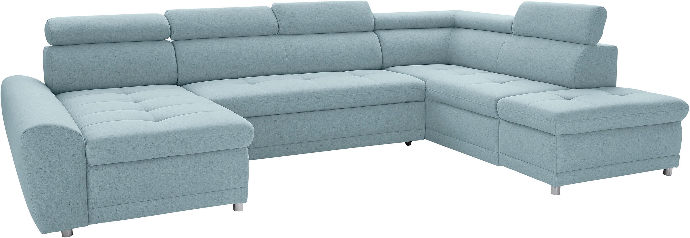 sit&more Wohnlandschaft "Riva U-Form" wahlweise mit Schlaffunktion