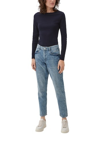 s.Oliver Langarmshirt, mit U-Boot-Ausschnitt