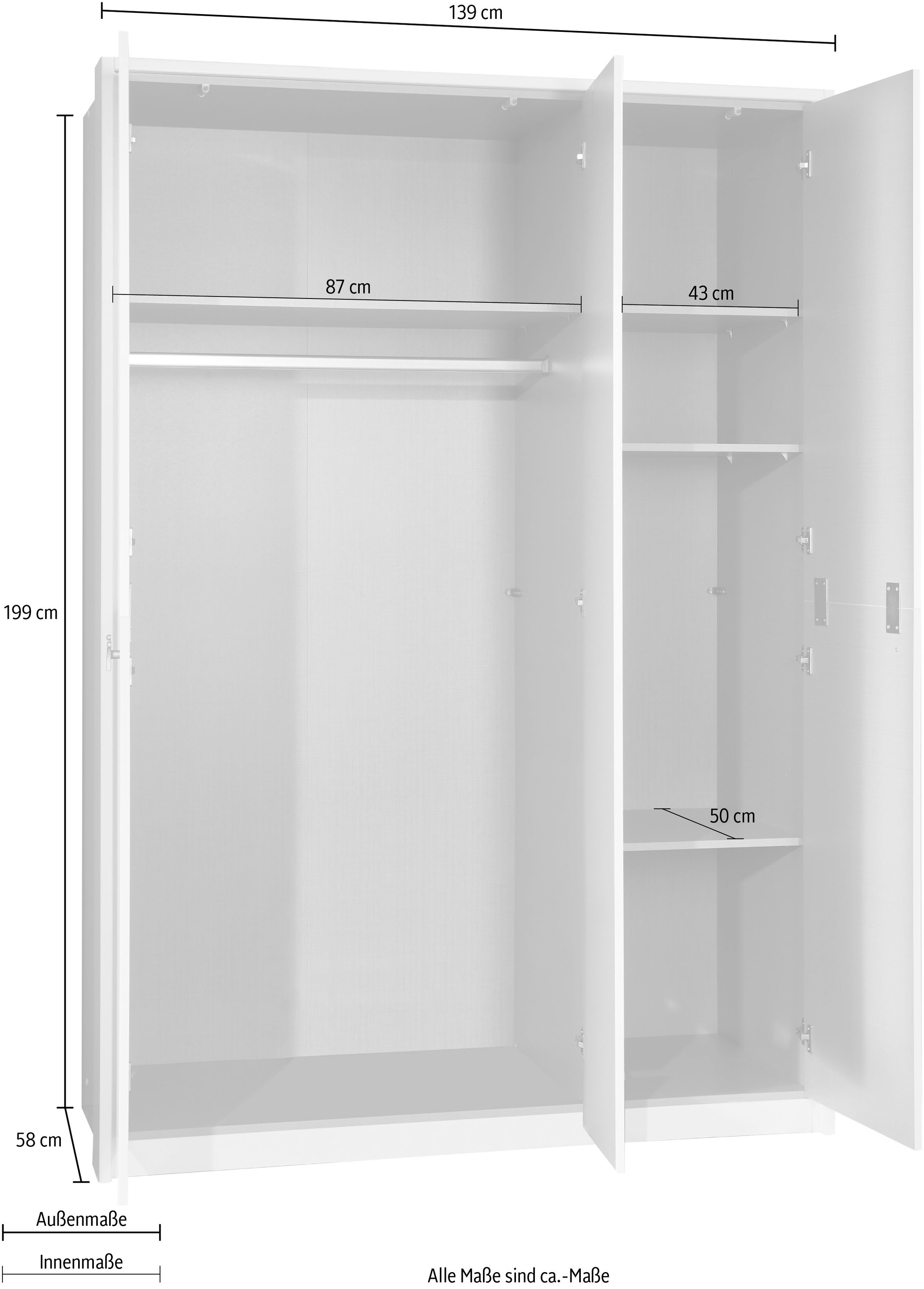 Wimex Drehtürenschrank »Cindy2«