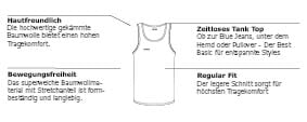 CAMP DAVID Unterhemd »underwear«, (2er Pack), mit flacher Naht