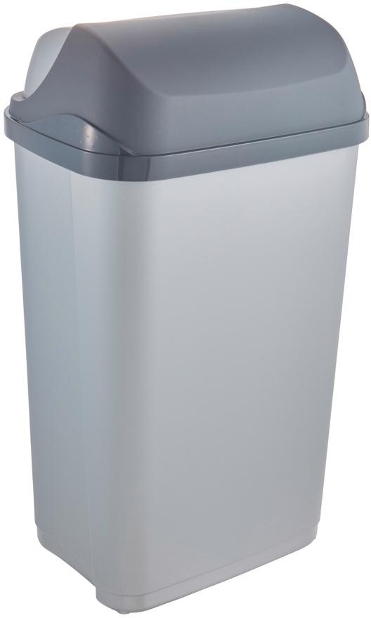 keeeper Abfallbehälter , rasmus, , 50 Liter, silber