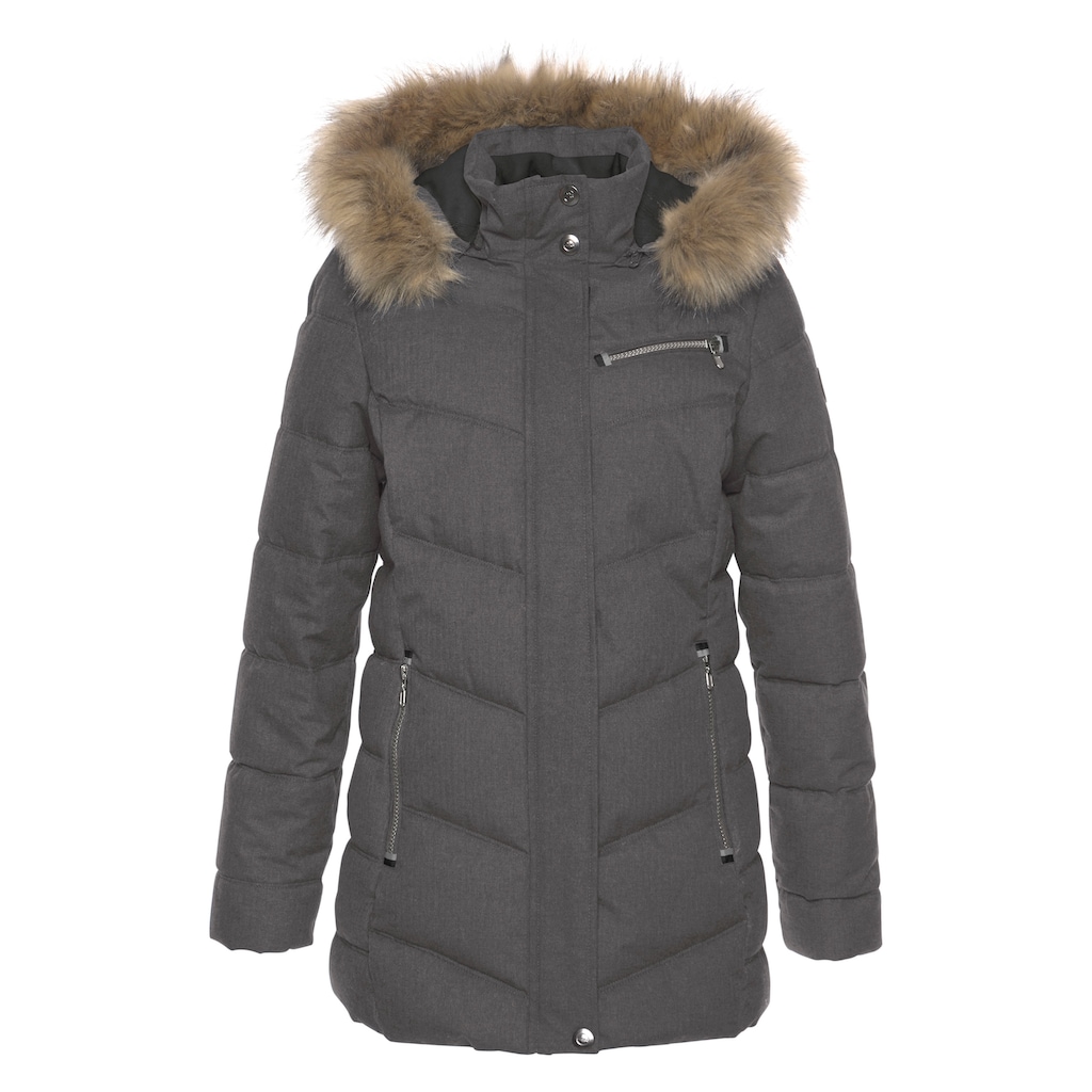 Polarino Steppjacke, mit Kapuze, aus weichem Funktionsmaterial