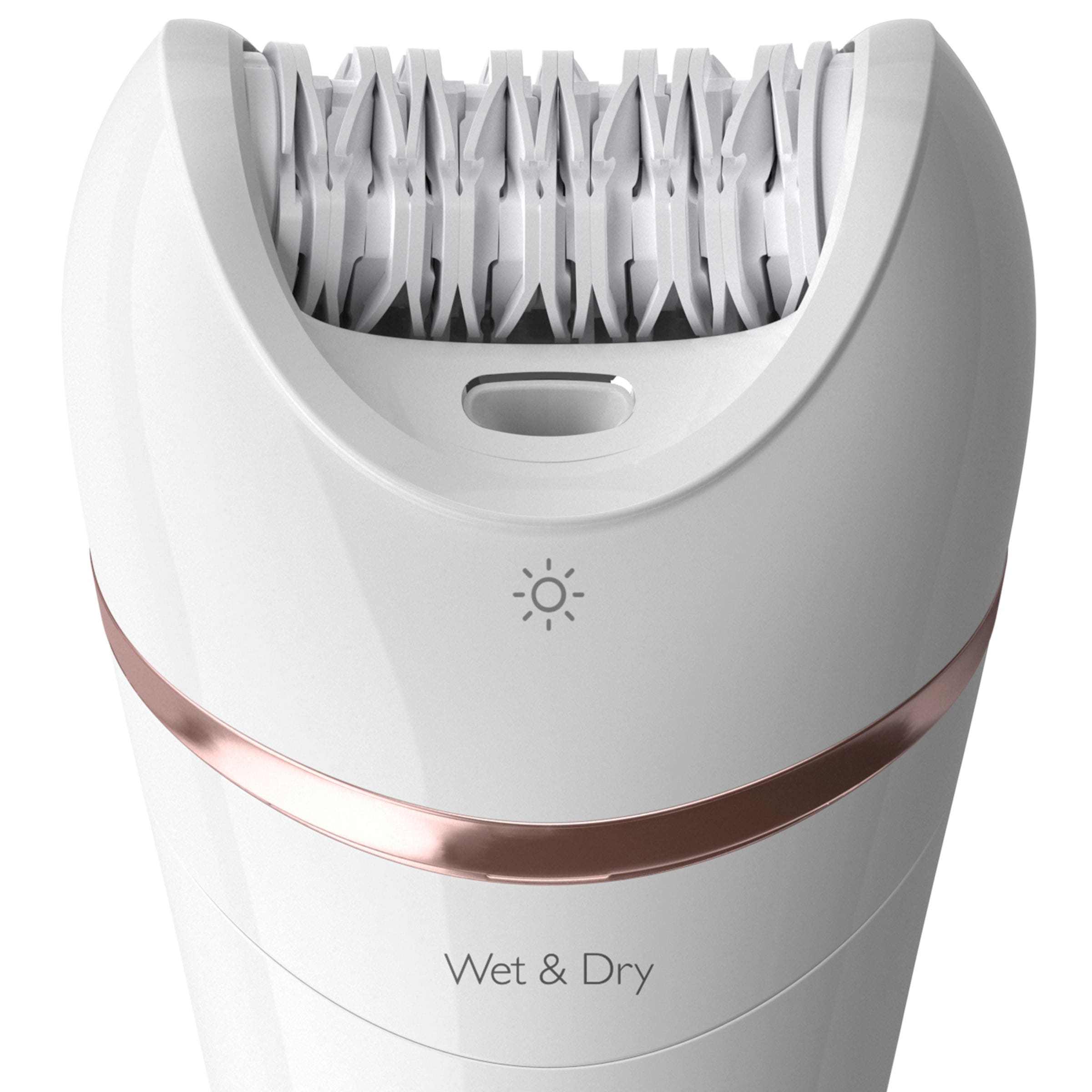 Philips Epilierer »Satinelle Advanced Series 8000 BRE740/10«, 8 St. Aufsätze, Nass- und Trockenepilierer, mit 2 Geschwindigkeitsstufen
