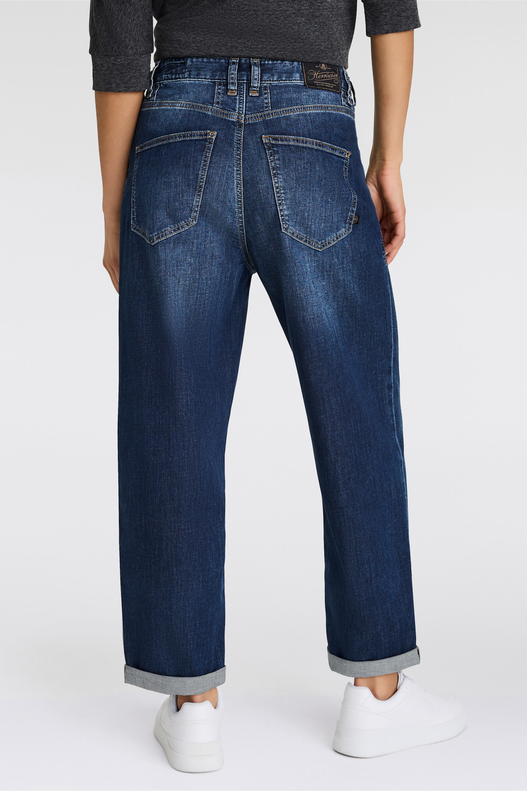 Herrlicher Straight-Jeans »Brooke Recycled Denim Light«, krempelbar
