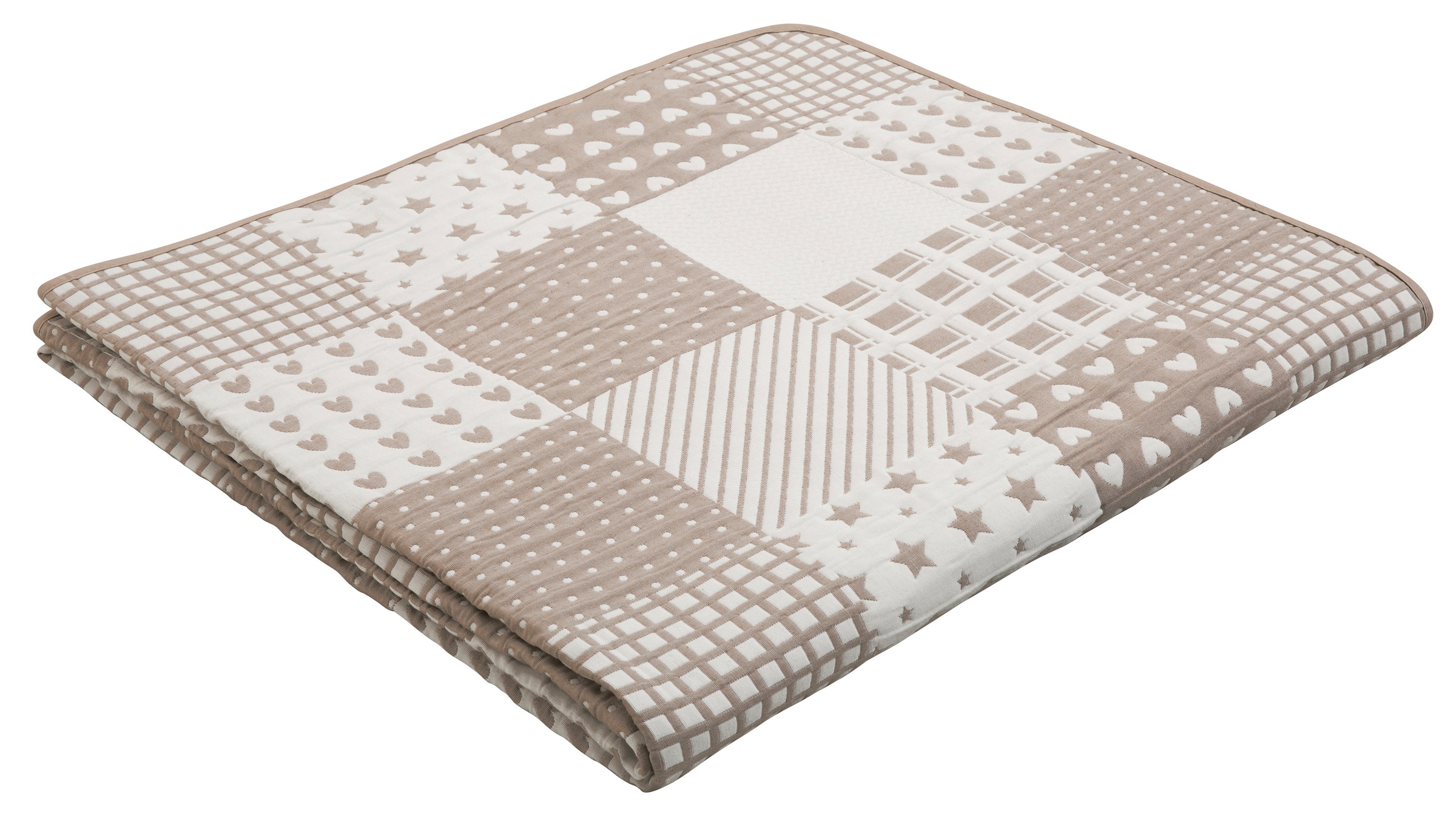 OTTO home Tagesdecke "Gretje gesteppte Tagesdecke für Kinder, Tagesdecke im Patchwork-Design"