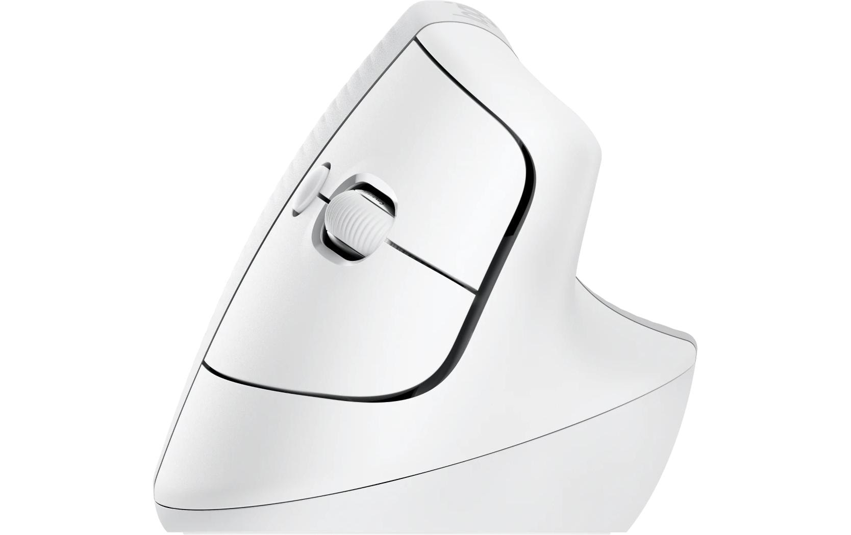 Logitech ergonomische Maus »Maus Lift Off-white«, kabellos