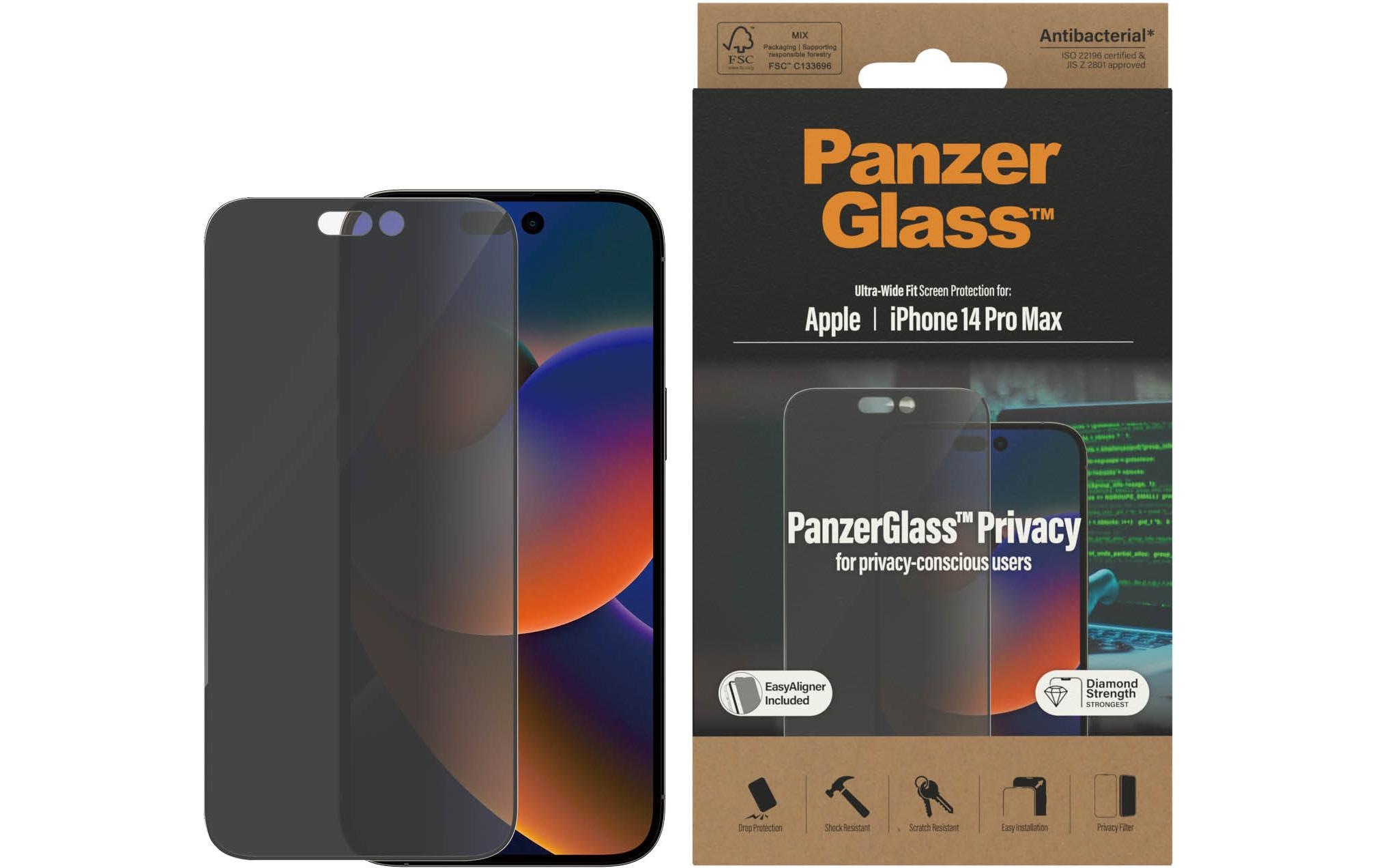 PanzerGlass Displayschutzglas »Ultra«, für iPhone 14 Pro Max, (1 St.)