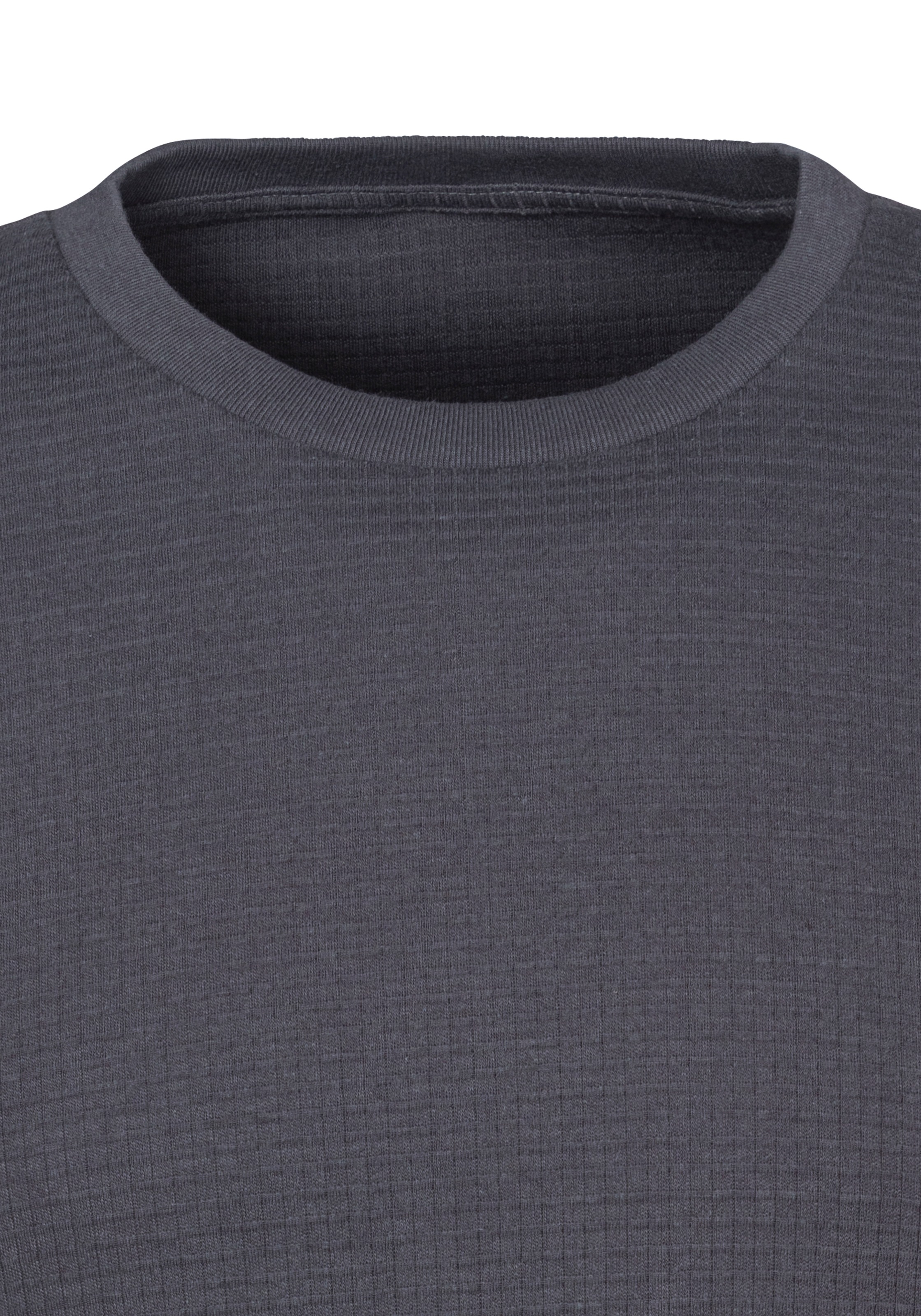 John Devin T-Shirt, Rundhalsshirt mit Struktur aus Baumwoll-Mix
