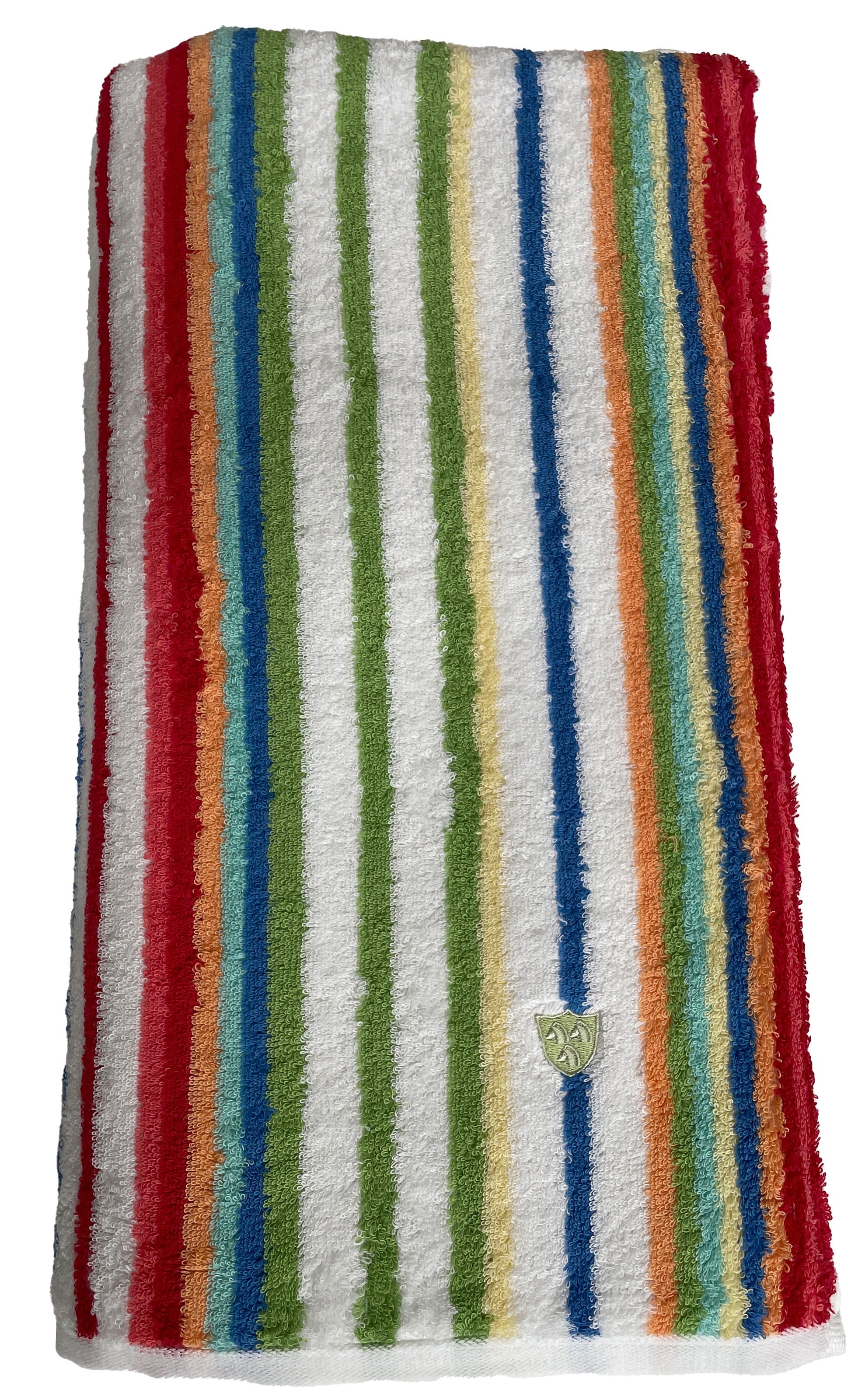 ROSS Saunatuch "Multicolor" mit Streifen und gesticktem ROSS-Emblem